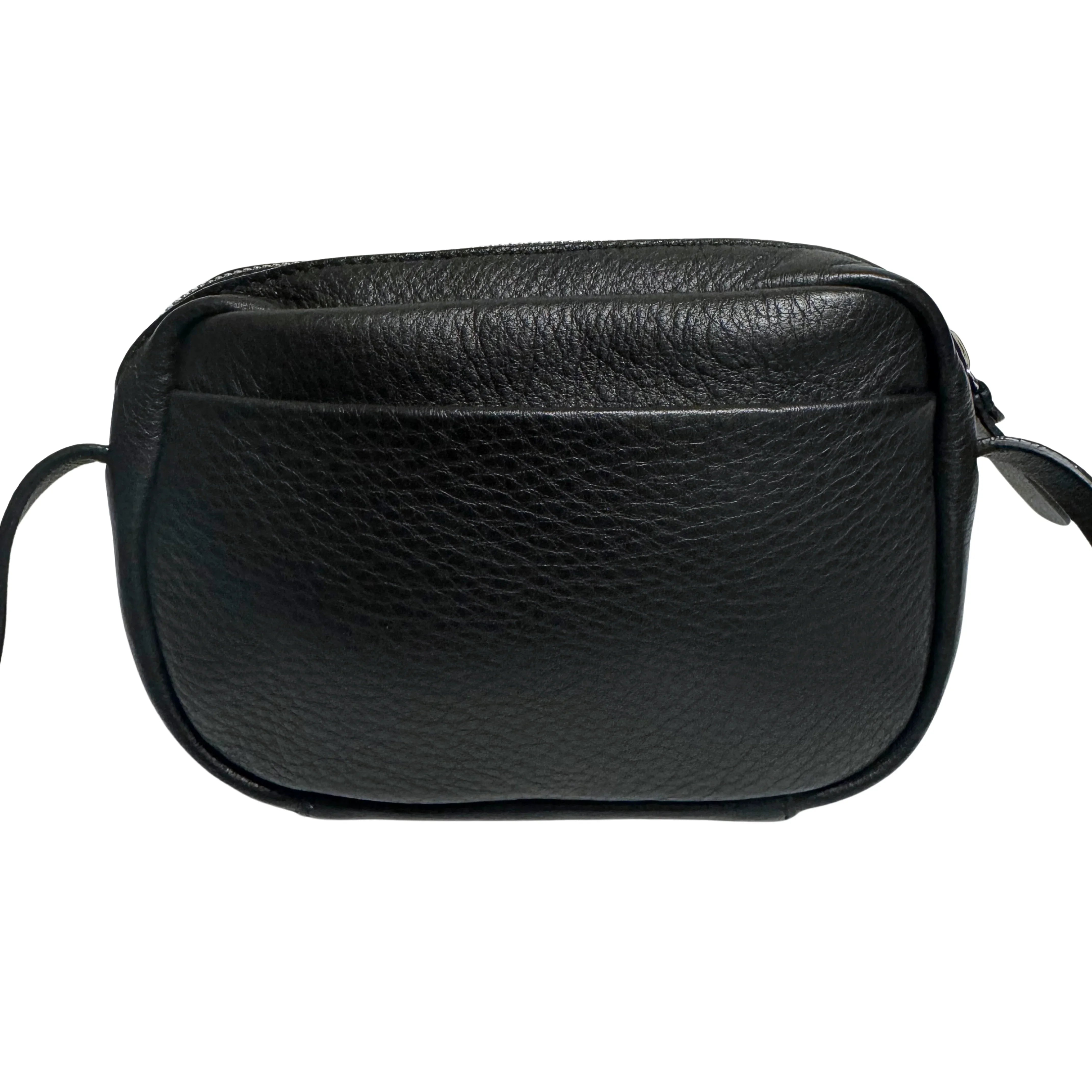 BALENCIAGA Calfskin Logo Everyday Camera Bag /Black - Lost Designer