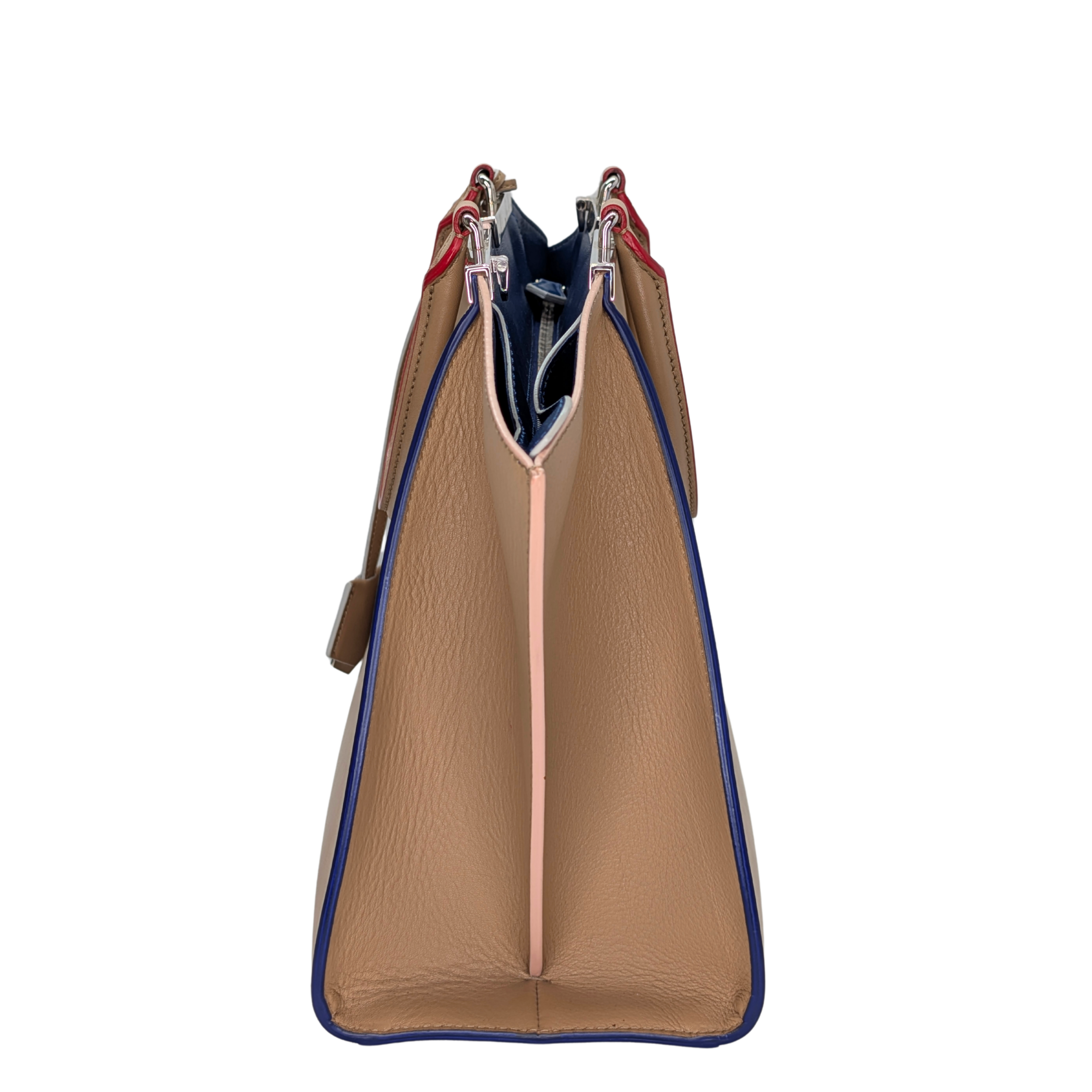 Fendi 3Jours Tote Bag Leather Camel Beige