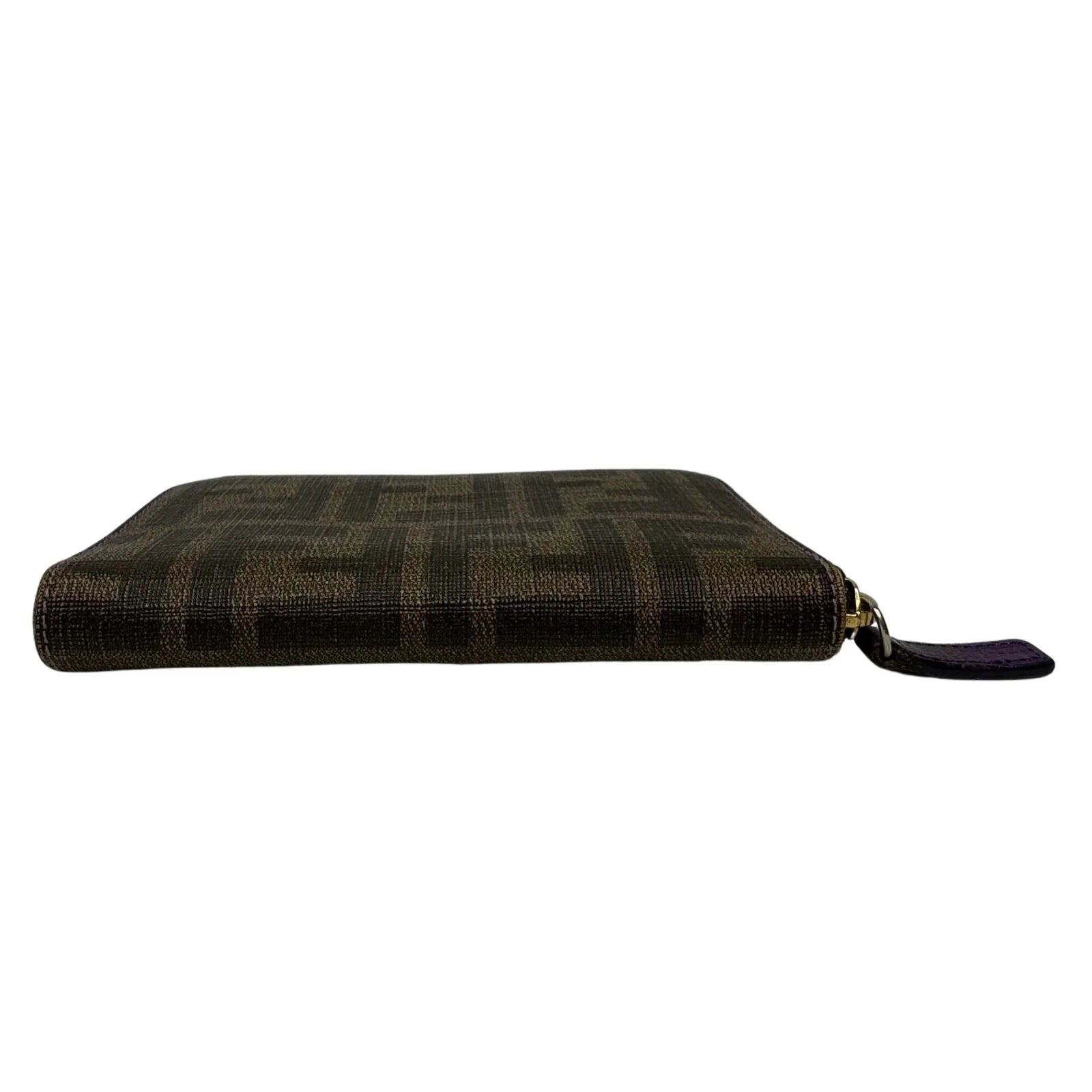 Fendi Zucca Monogram zip Wallet Tobacco - Lost Designer