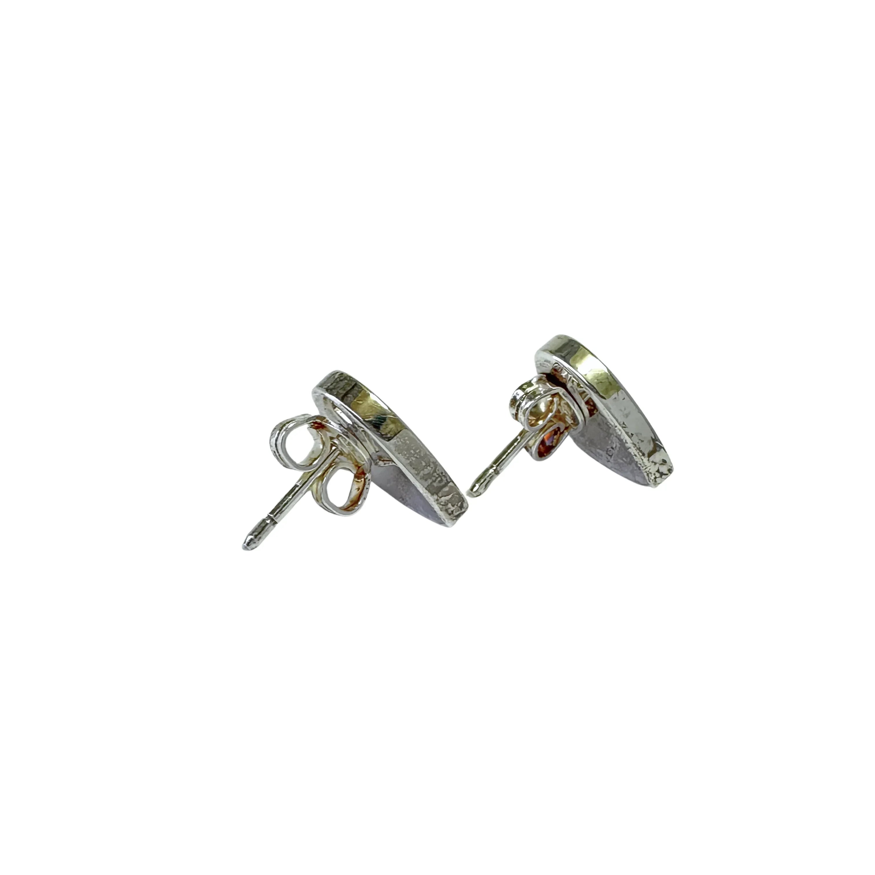 Gucci Heart Stud Earrings 925 Sterling Silver - Lost Designer