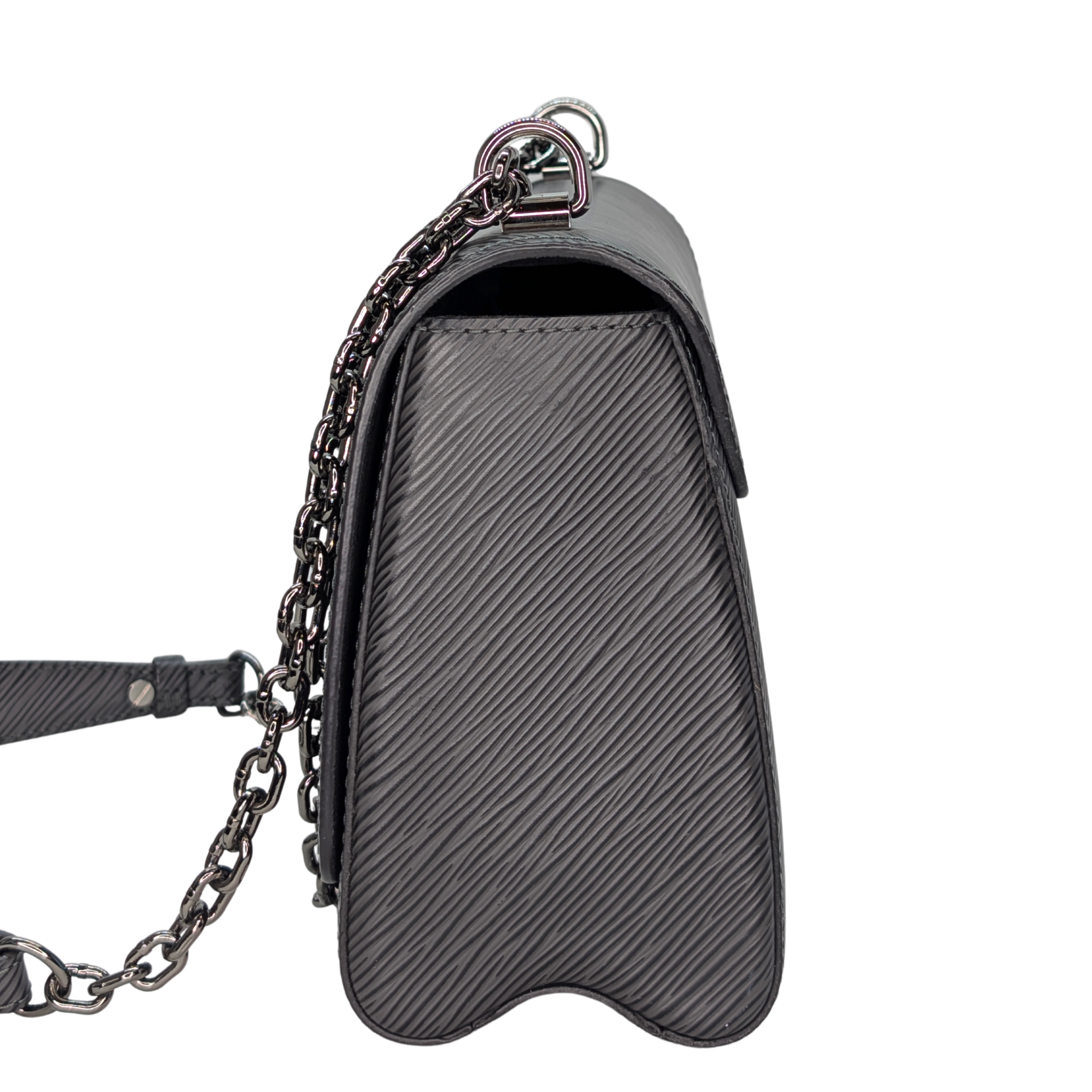 Louis Vuitton Twist MM Crossbody Bag Deep Grey