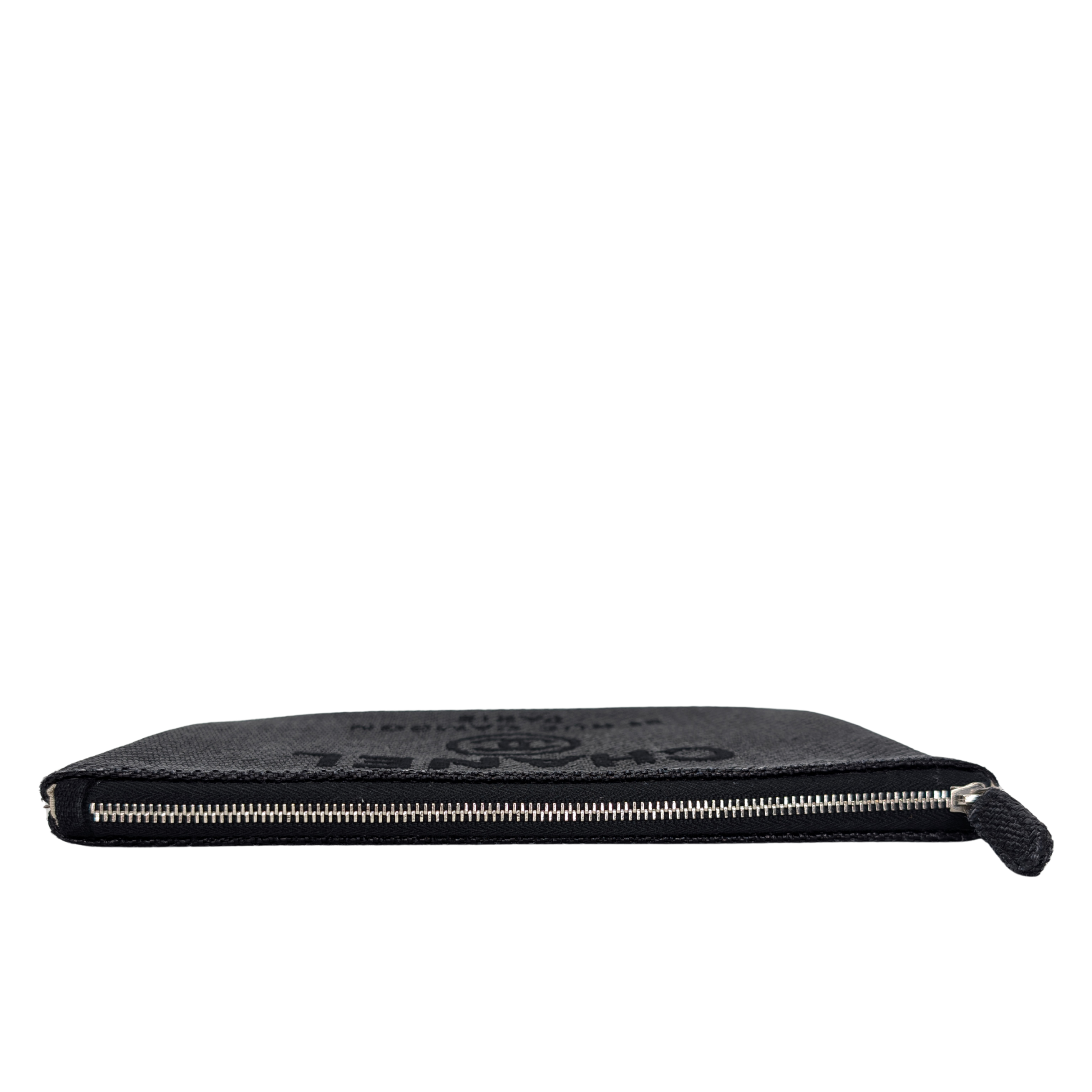 Chanel Deauville Line Case Clutch Canvas Bag