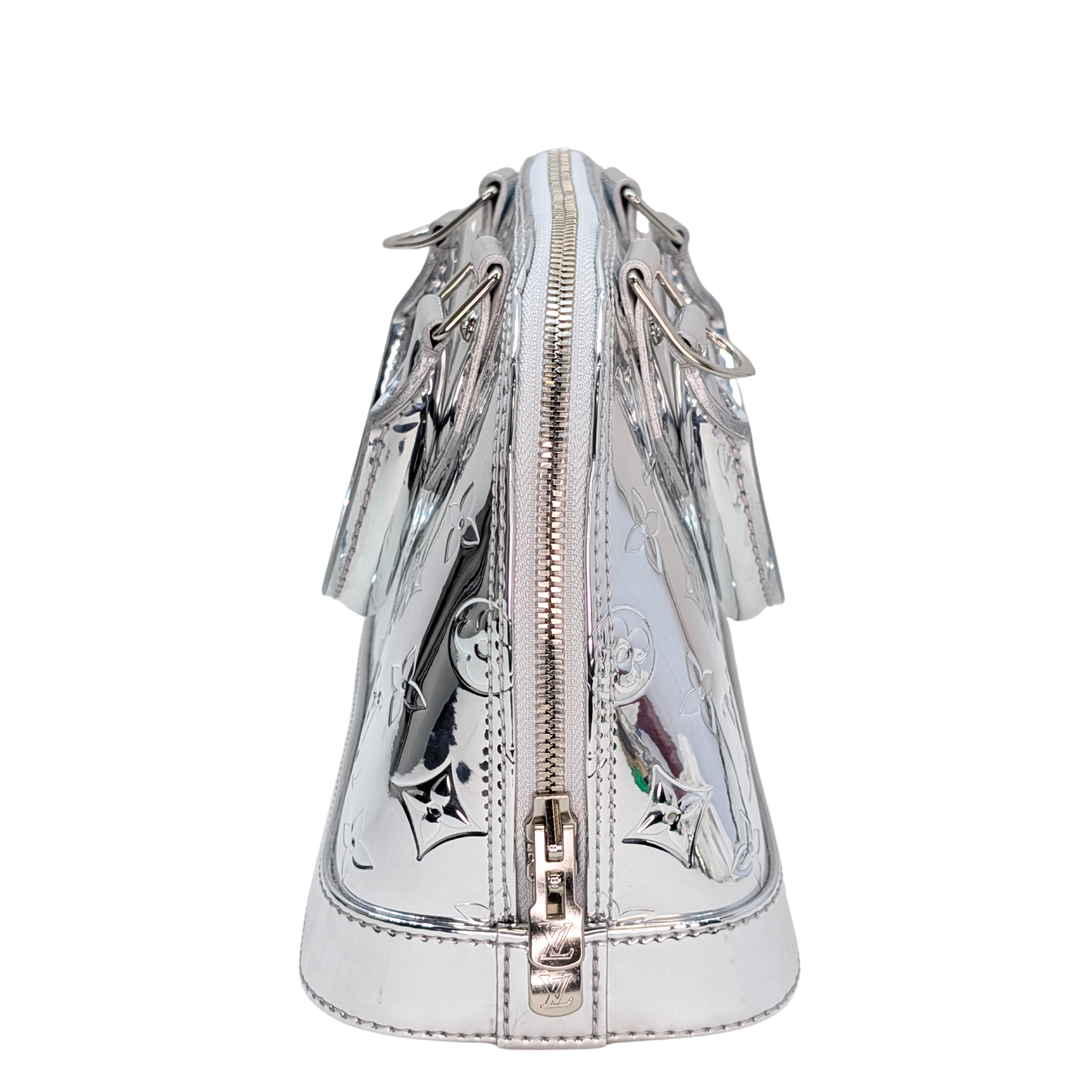Louis Vuitton Monogram Miroir Alma BB Silver Ski Collection