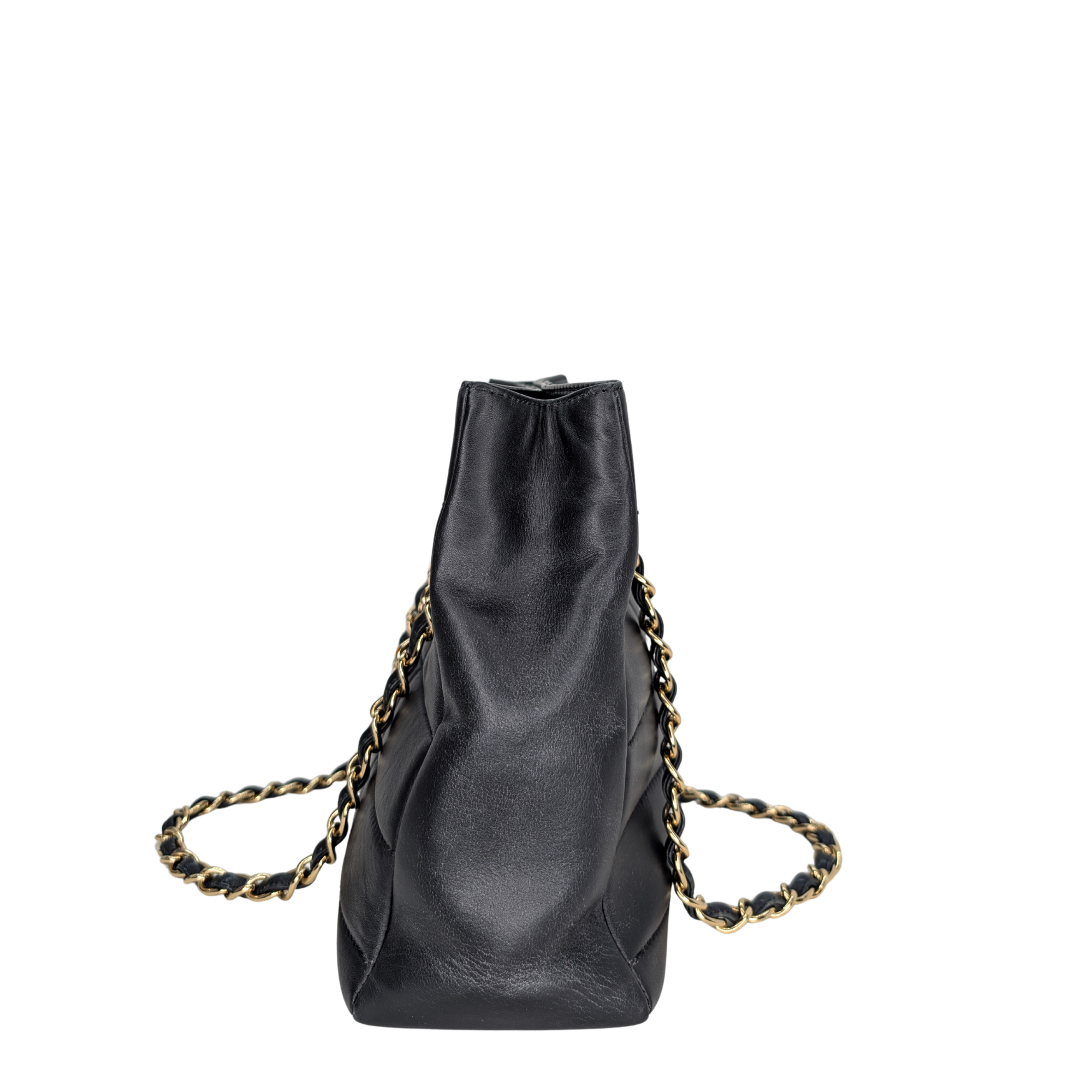Chanel Chocolate Bar Grand Shopping Tote Black