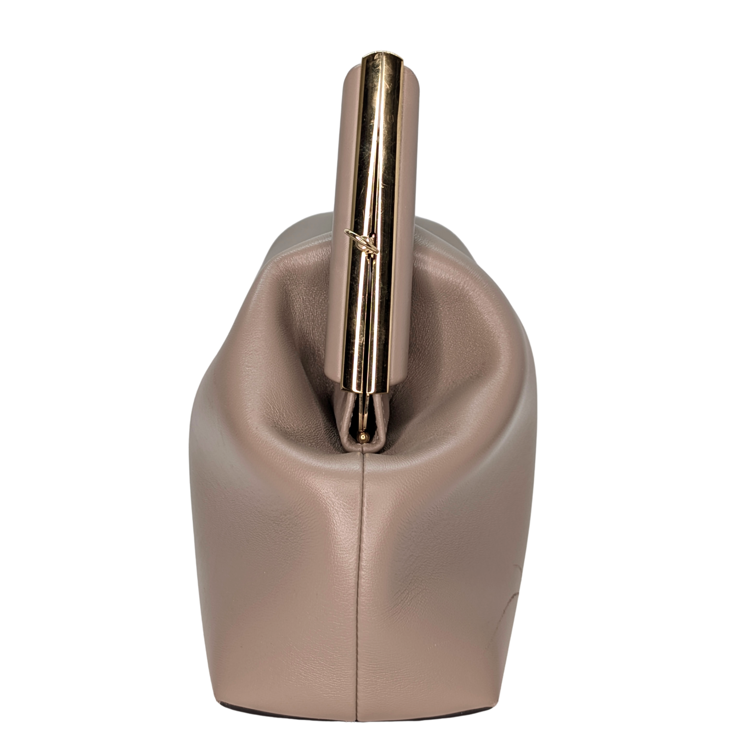 Fendi First Bag Clutch Medium Leather Taupe