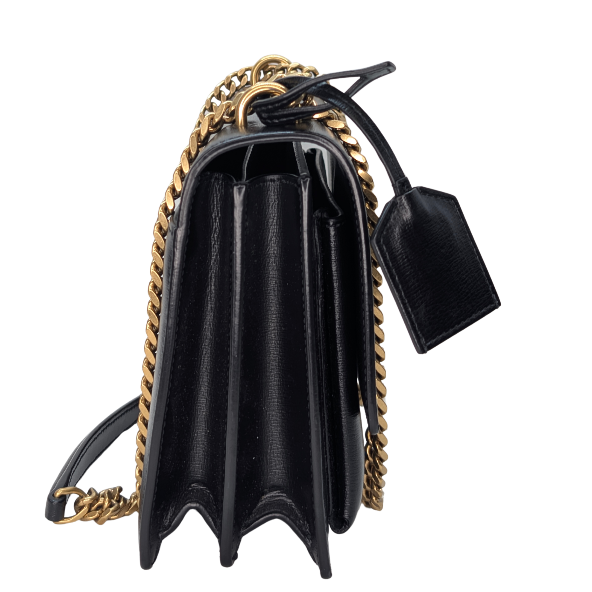 Saint Laurent Sunset Medium Crossbody Bag Black