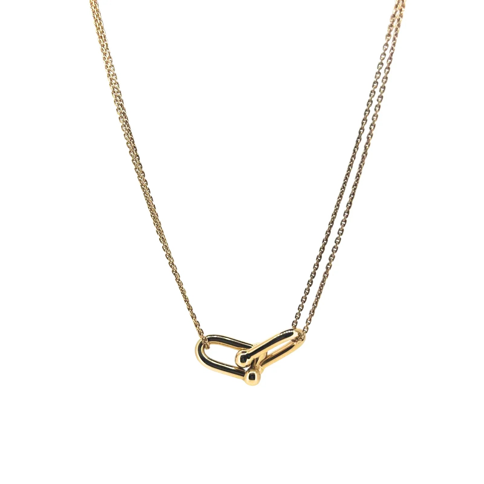 Tiffany & Co. HardWear Large Double Link Necklace – 18k Yellow Gold - Lost Designer
