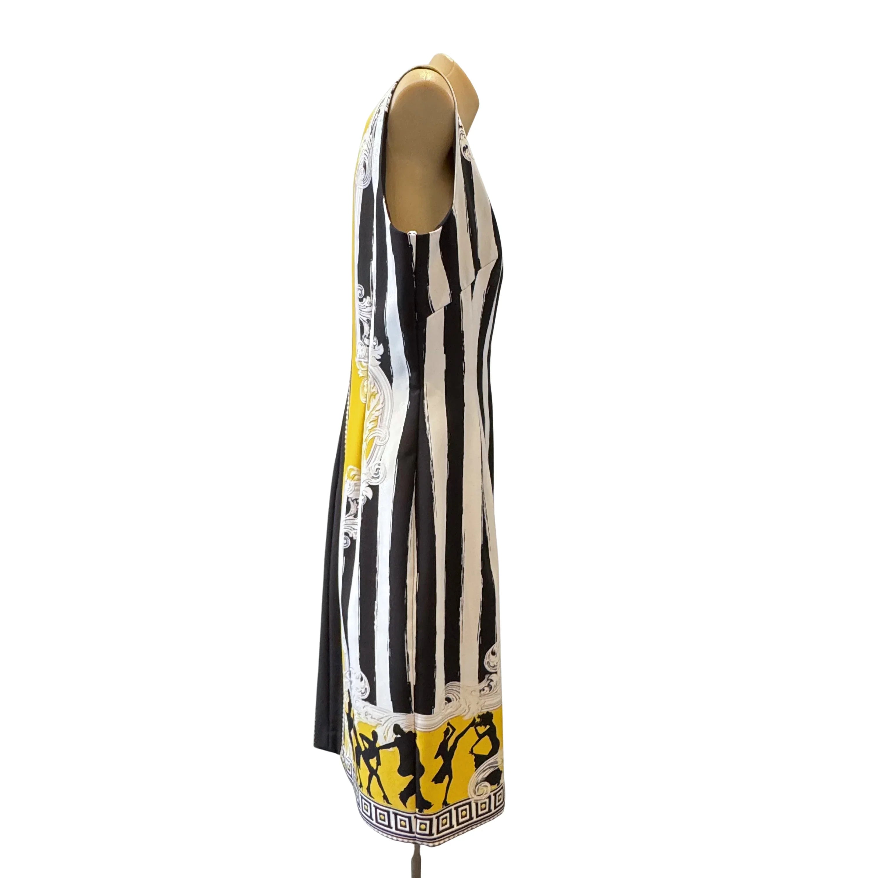 Versace Humbug Stripe Printed Shift Dress 48 - Lost Designer