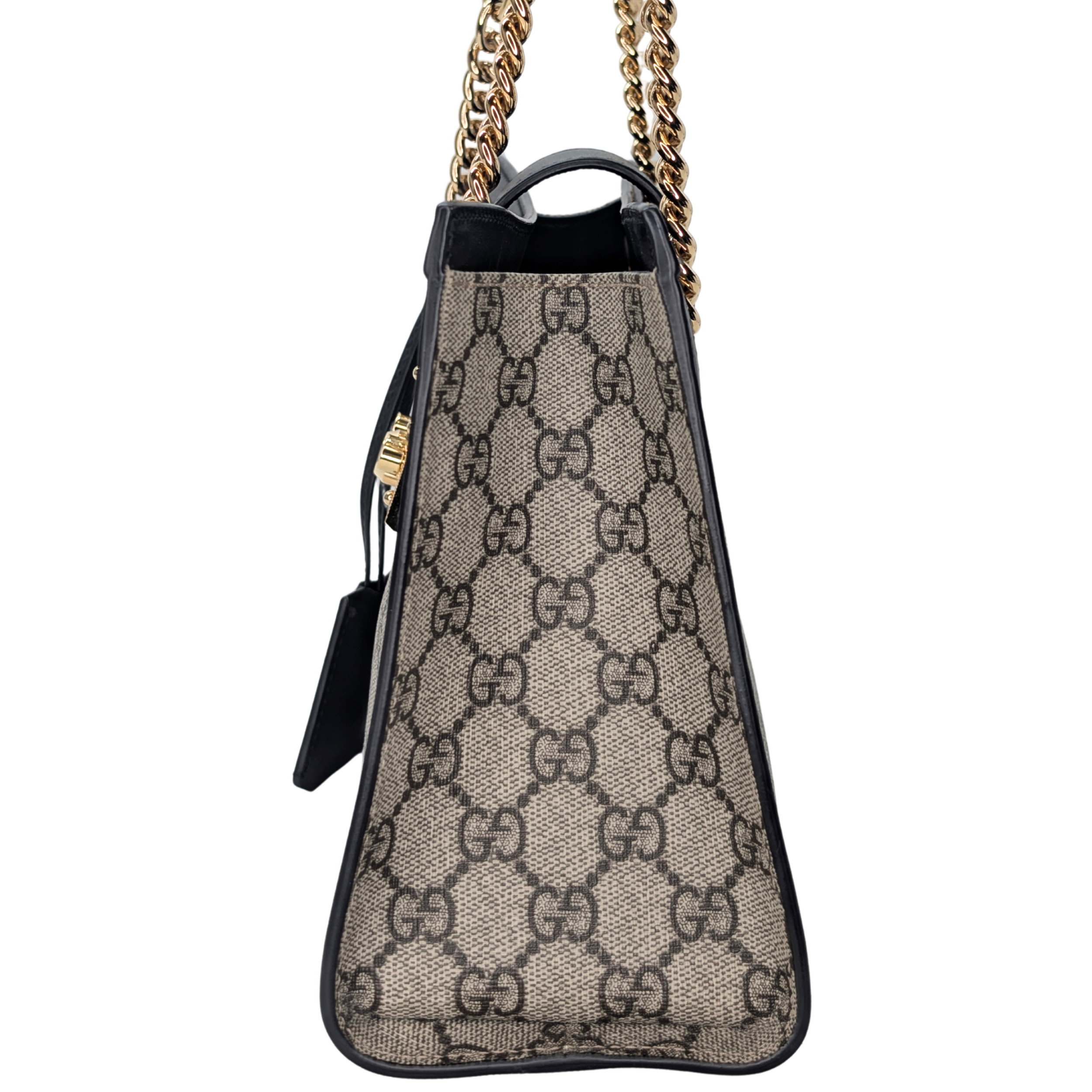 Gucci GG Supreme Padlock 小号托特包