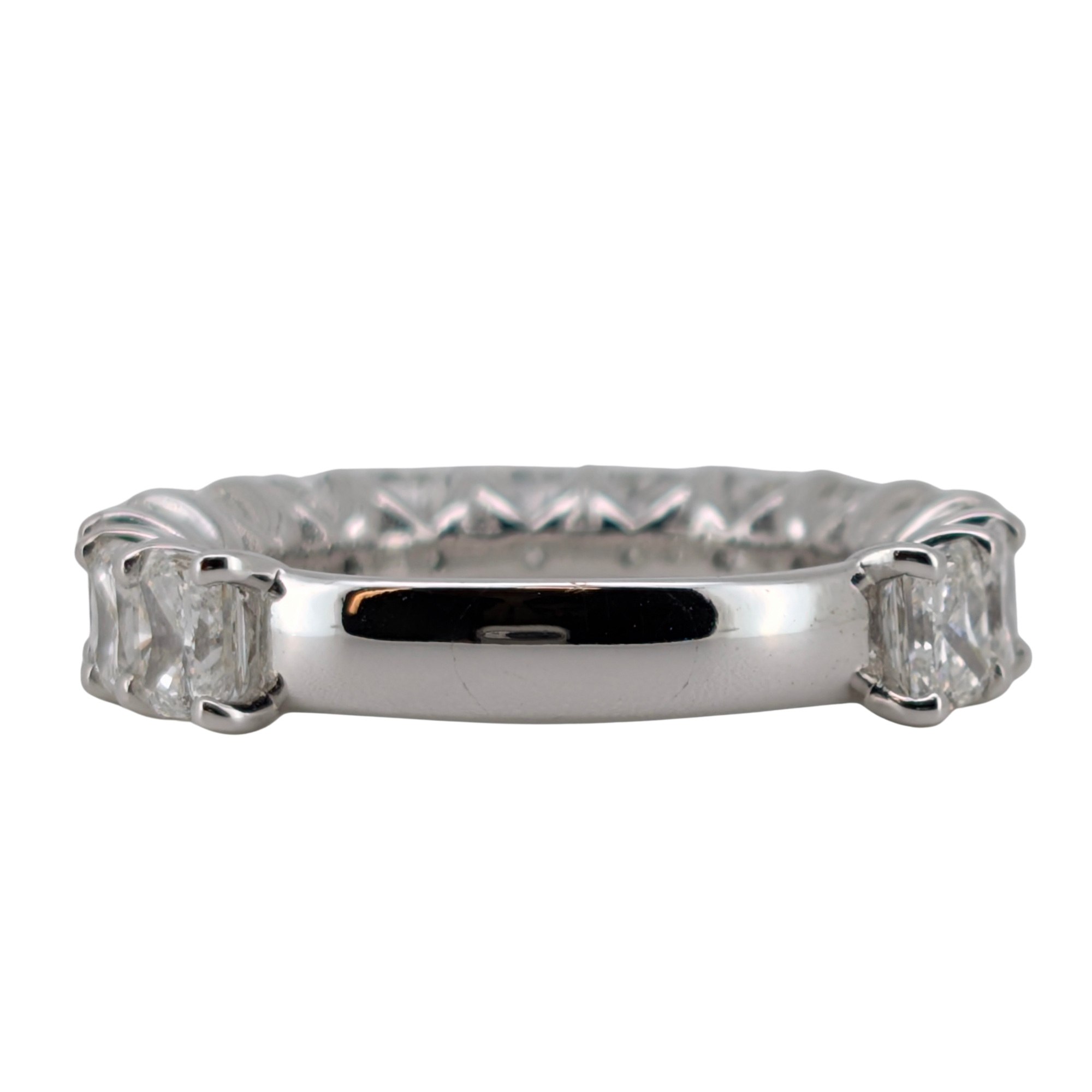 6.00ct Natural Diamond Radiant Cut Ring On 18K Gold