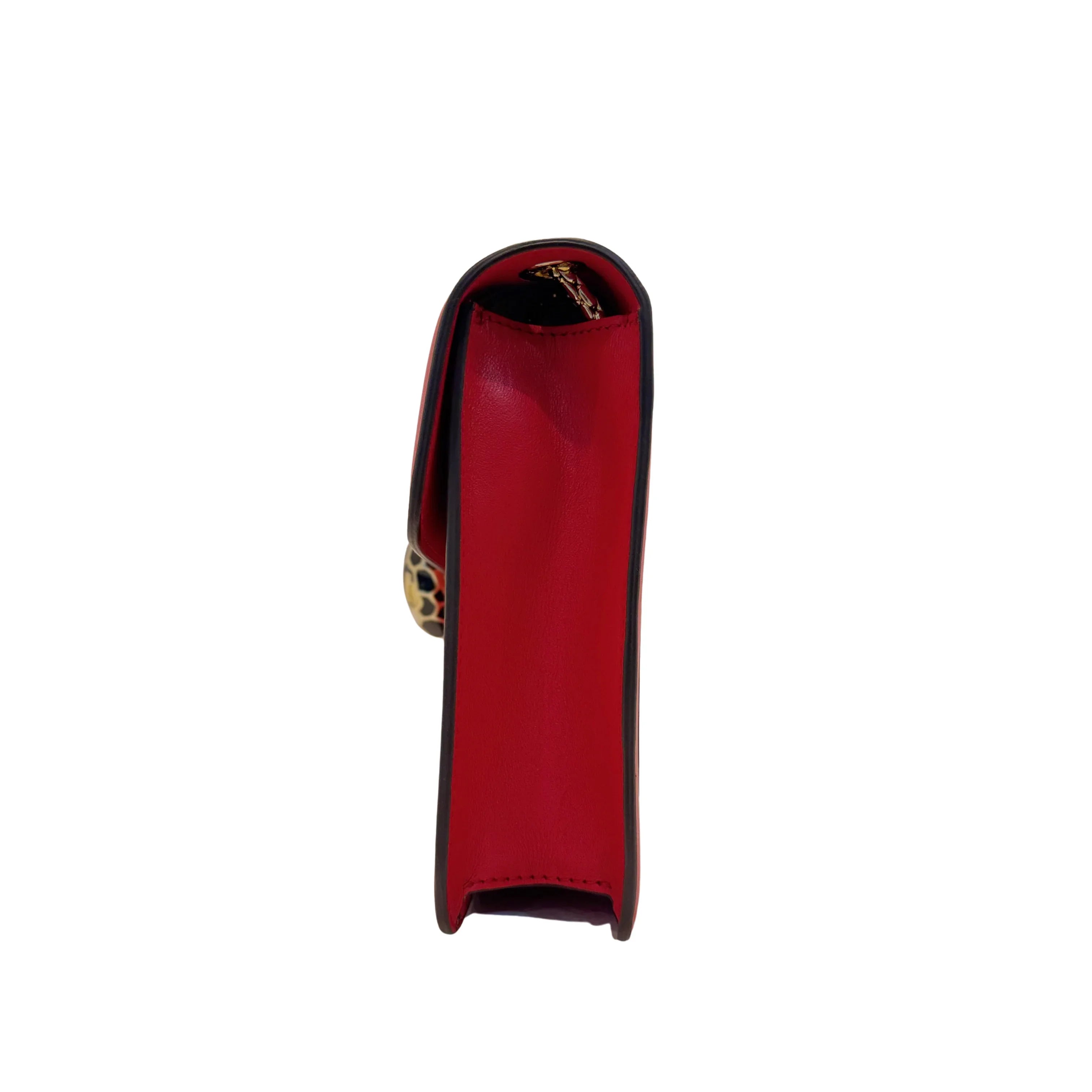 Bvlgari Serpent Forever Shoulder Bag Calfskin Red - Lost Designer