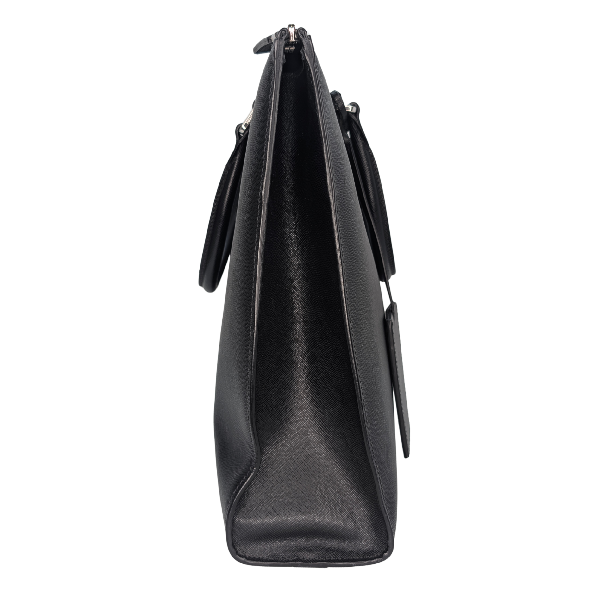 Prada Saffiano leather Briefcase Bag Black