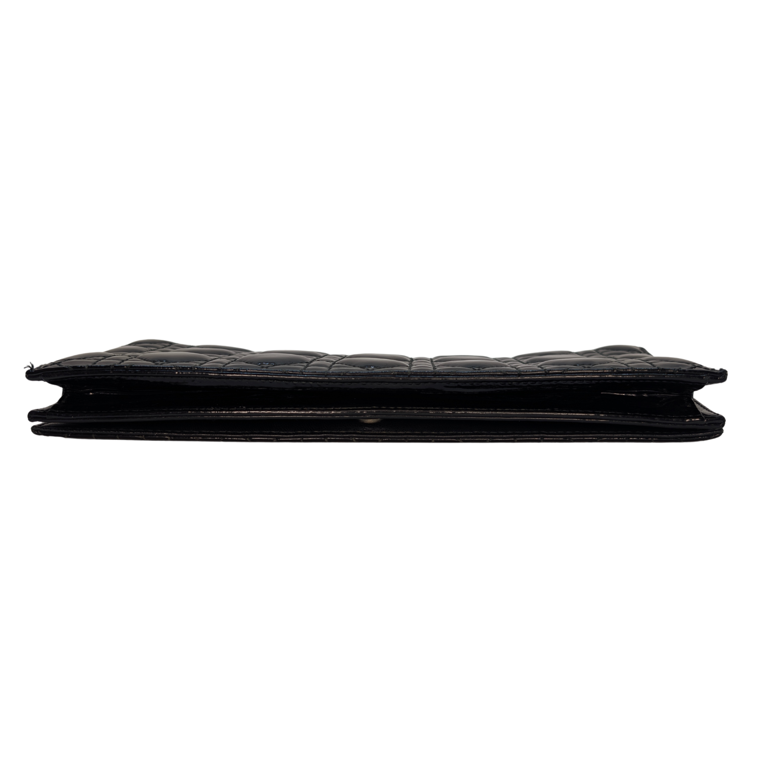 Dior Patent Leather Clutch on Chain Black