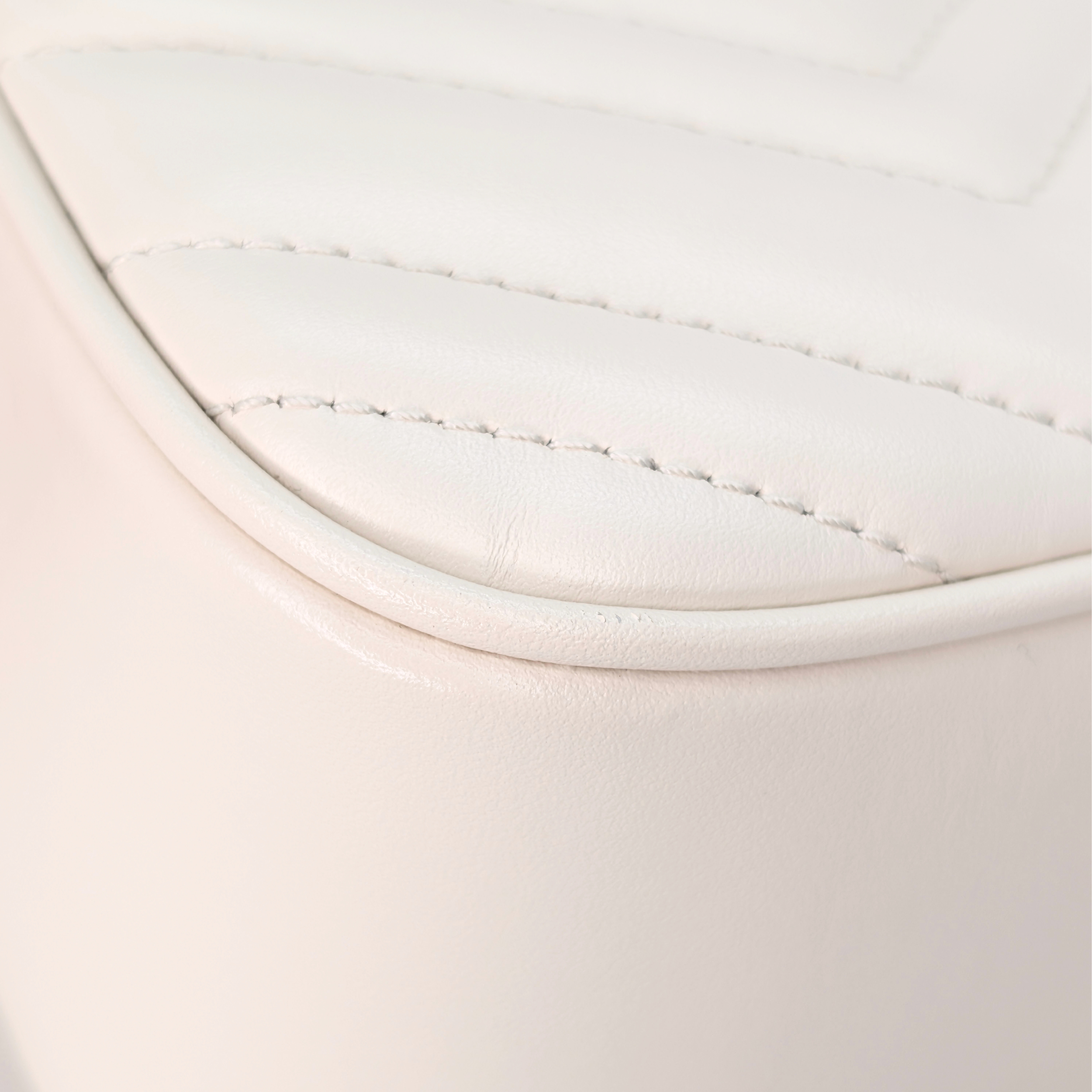 Gucci GG Marmont Small Camera Shoulder Bag White