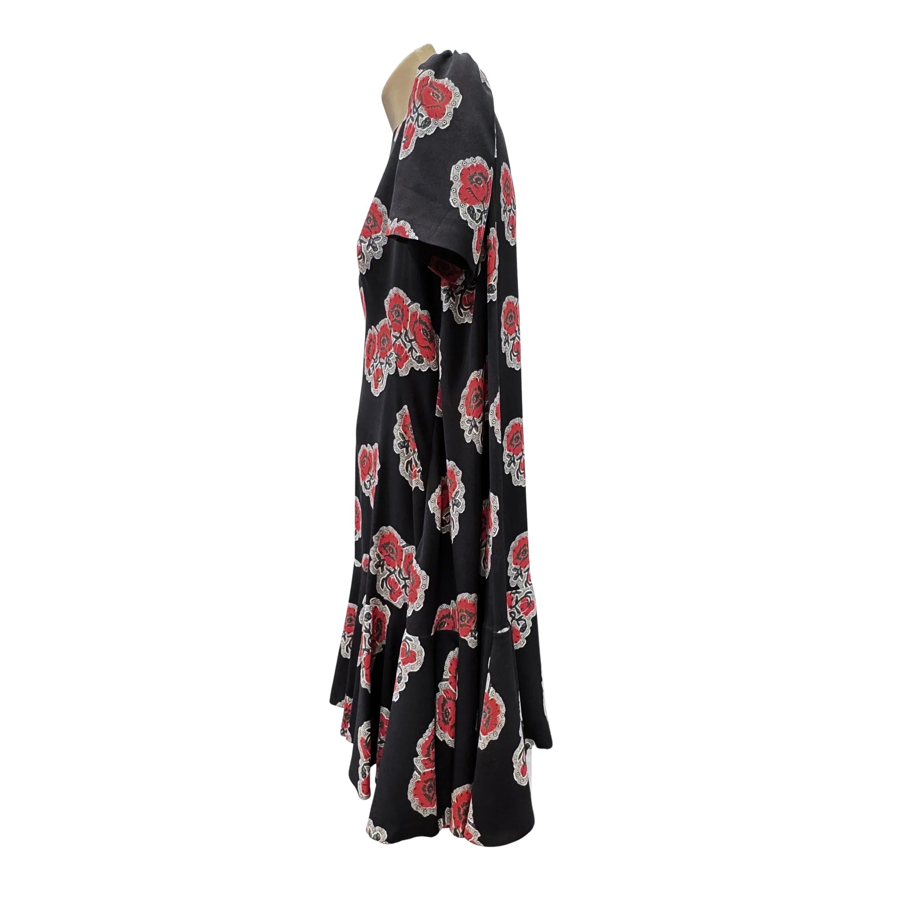 Alexander McQueen Silk Mini Dress Floral size 38 - Lost Designer
