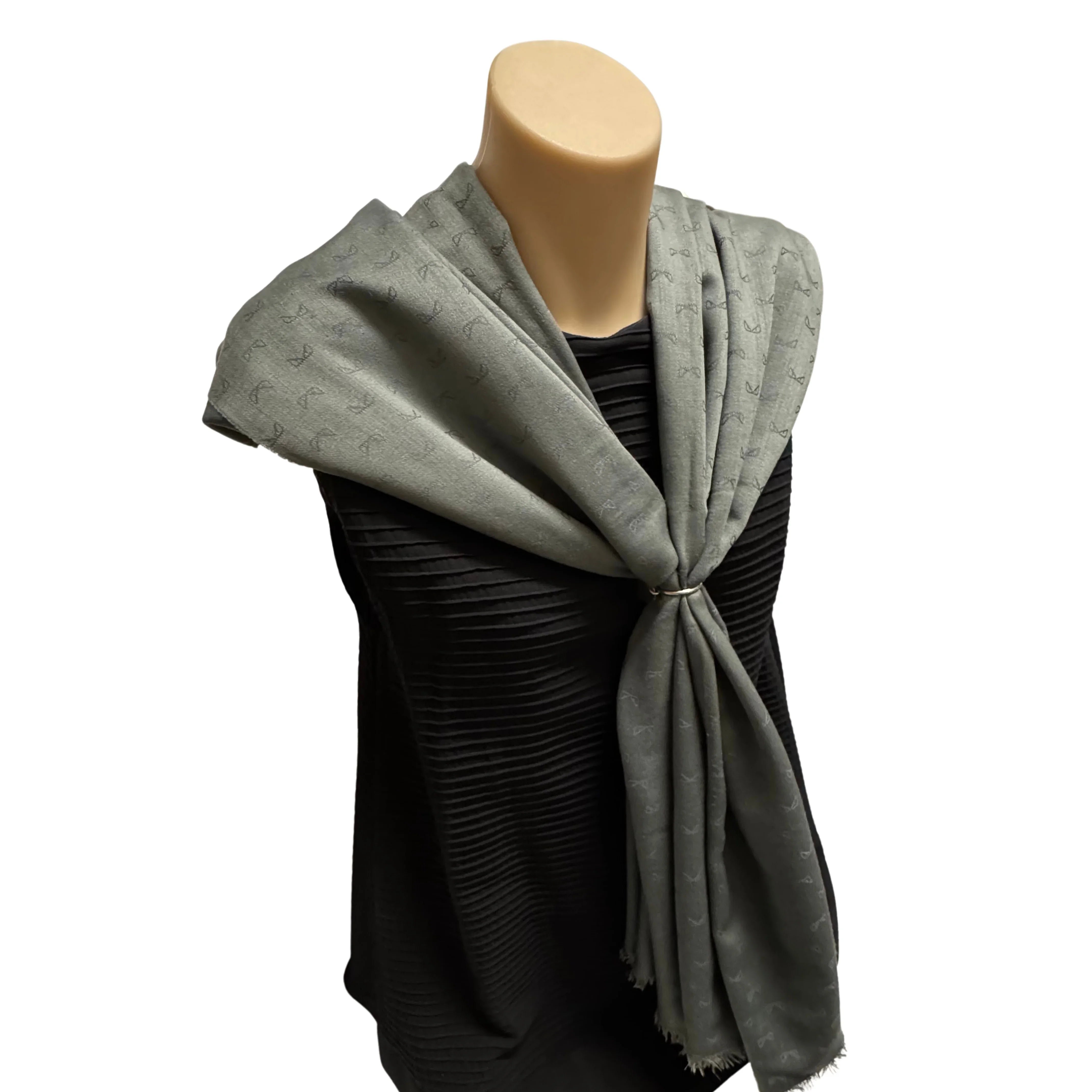Grey Fendi shawl Monster Pattern - Lost Designer