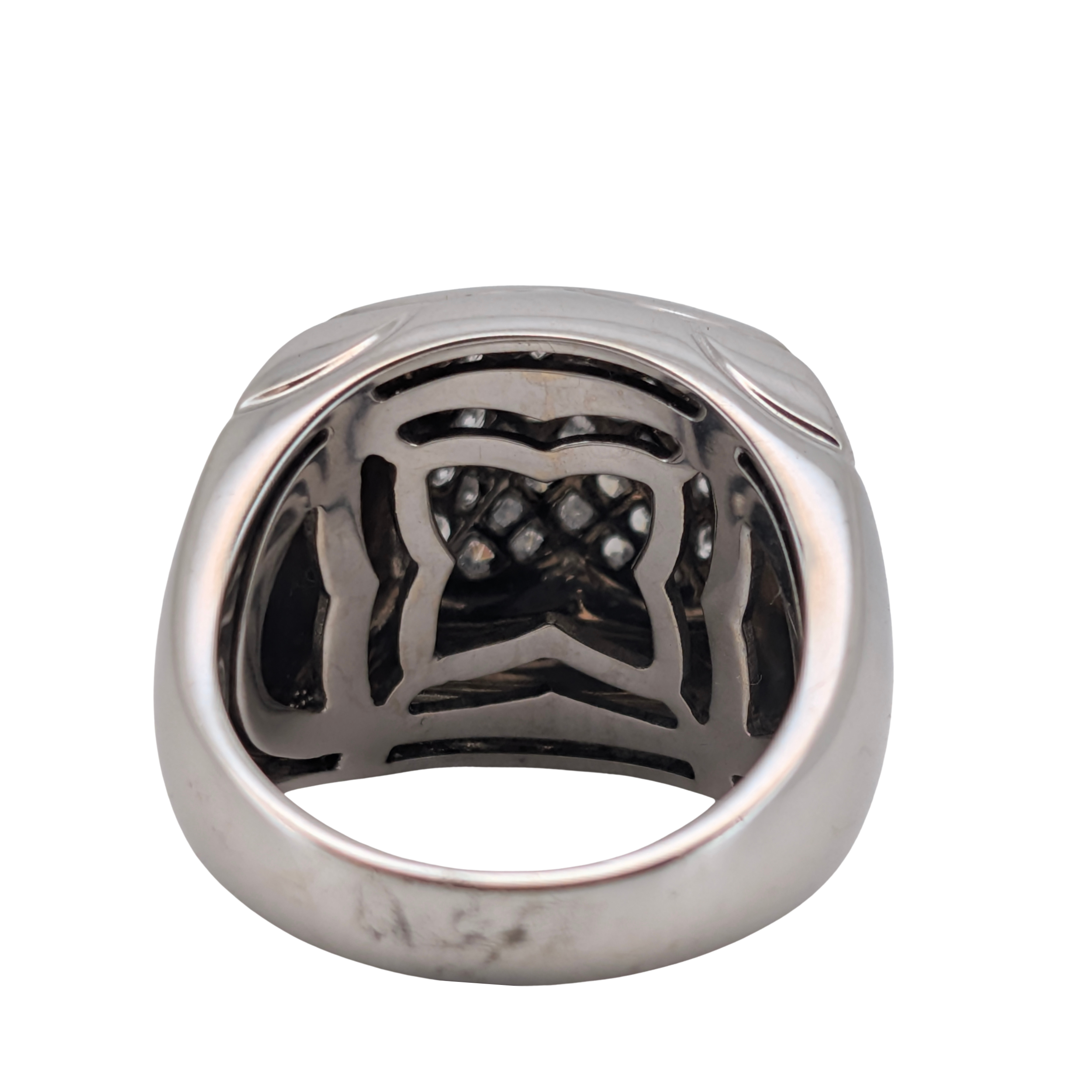 Bvlgari Pyramid Diamond Pavé Ring In 18K White Gold