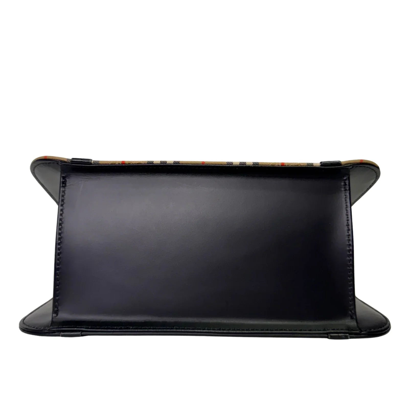 Burberry Nova Check Leather Flap Shoulder Bag - Lost Designer