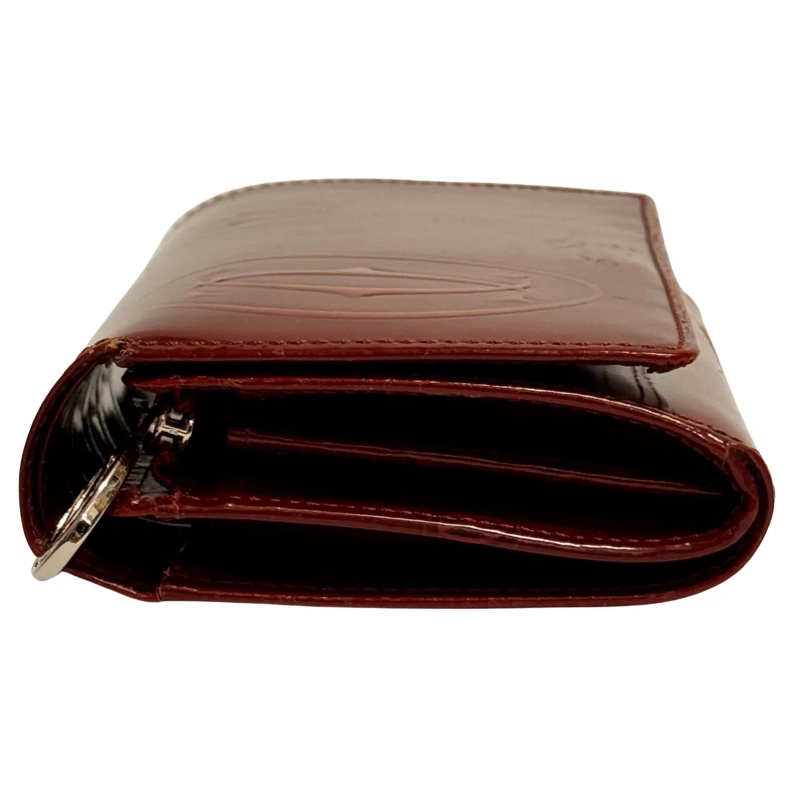 Cartier Long Leather Wallet Deep Red - Lost Designer