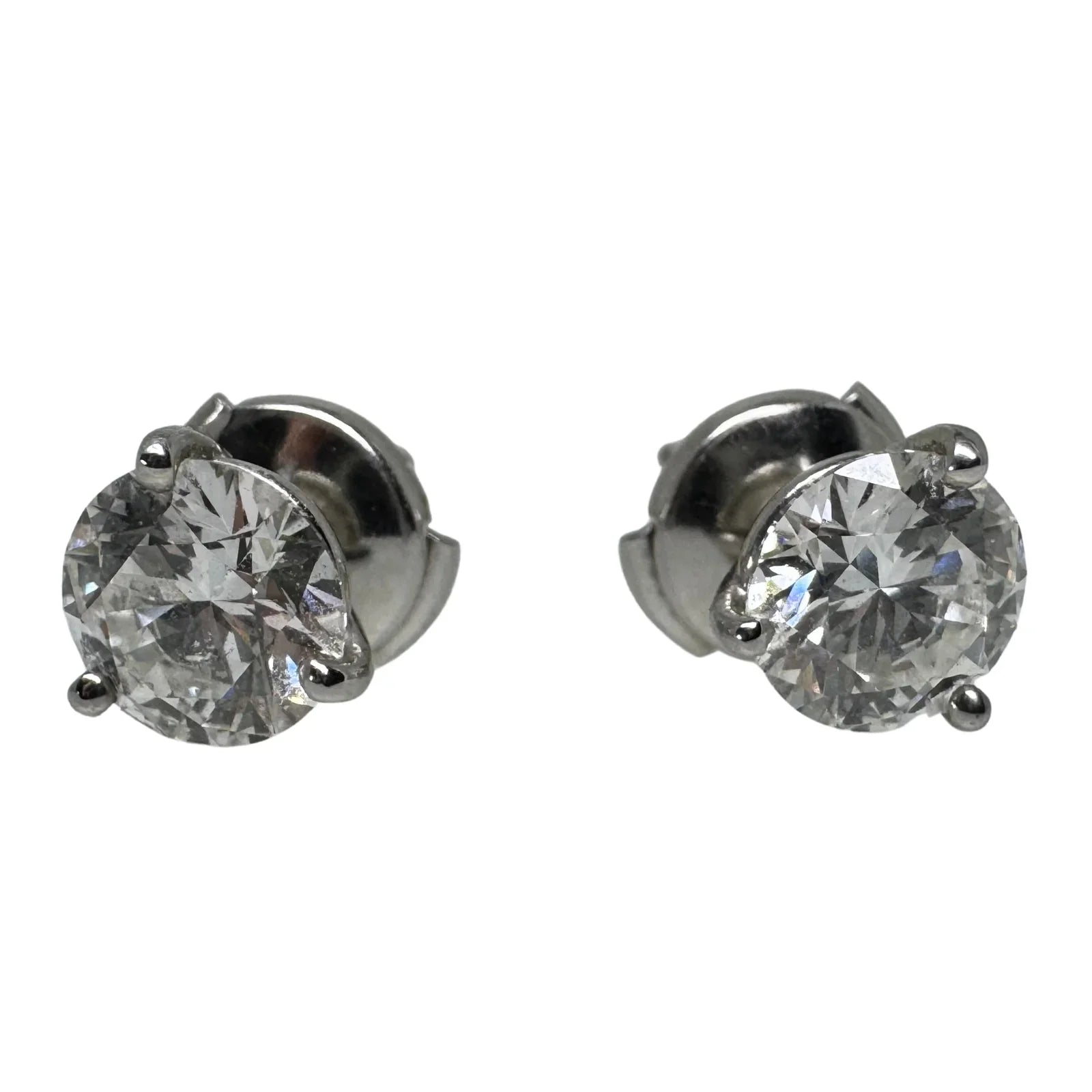 Tiffany & Co. 2.07ct Diamond Stud Earrings in Platinum - Lost Designer