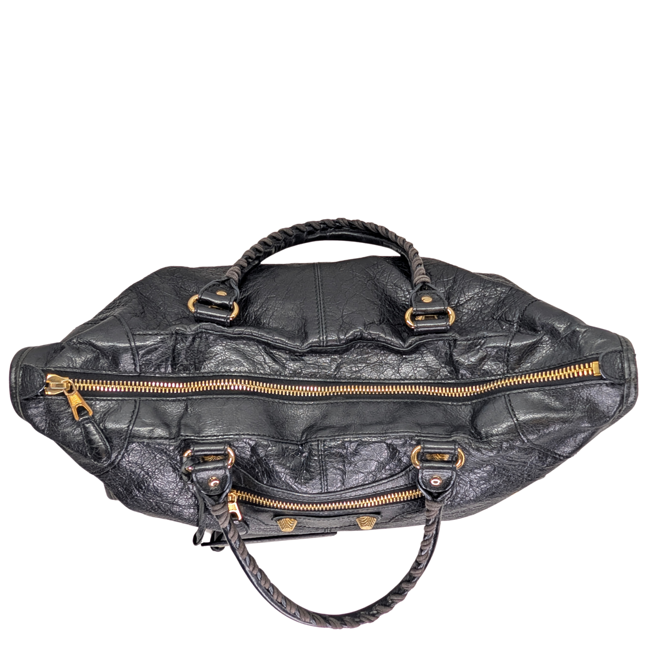 Balenciaga Le City Large Bag Gold Hardware Black