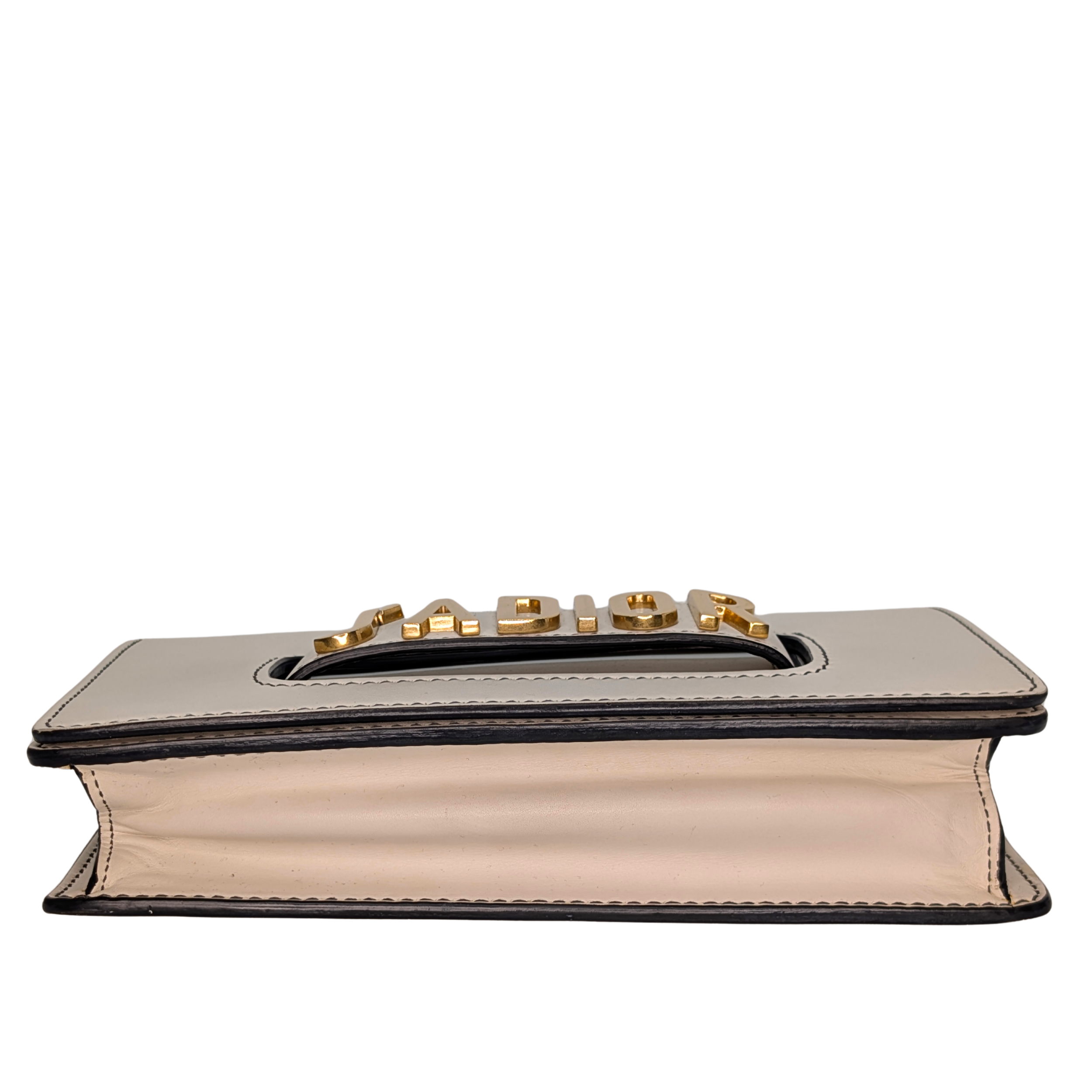 Dior JaDior Medium Calfskin Shoulder Bag White