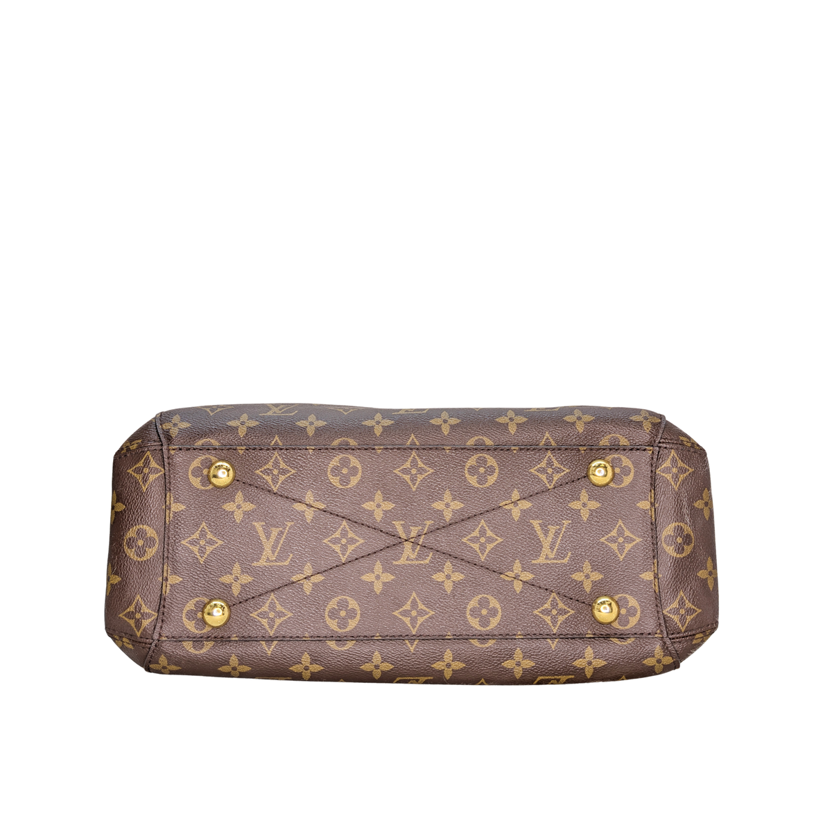 Louis Vuitton Monogram Montaigne MM Handbag Shoulder Bag Brown