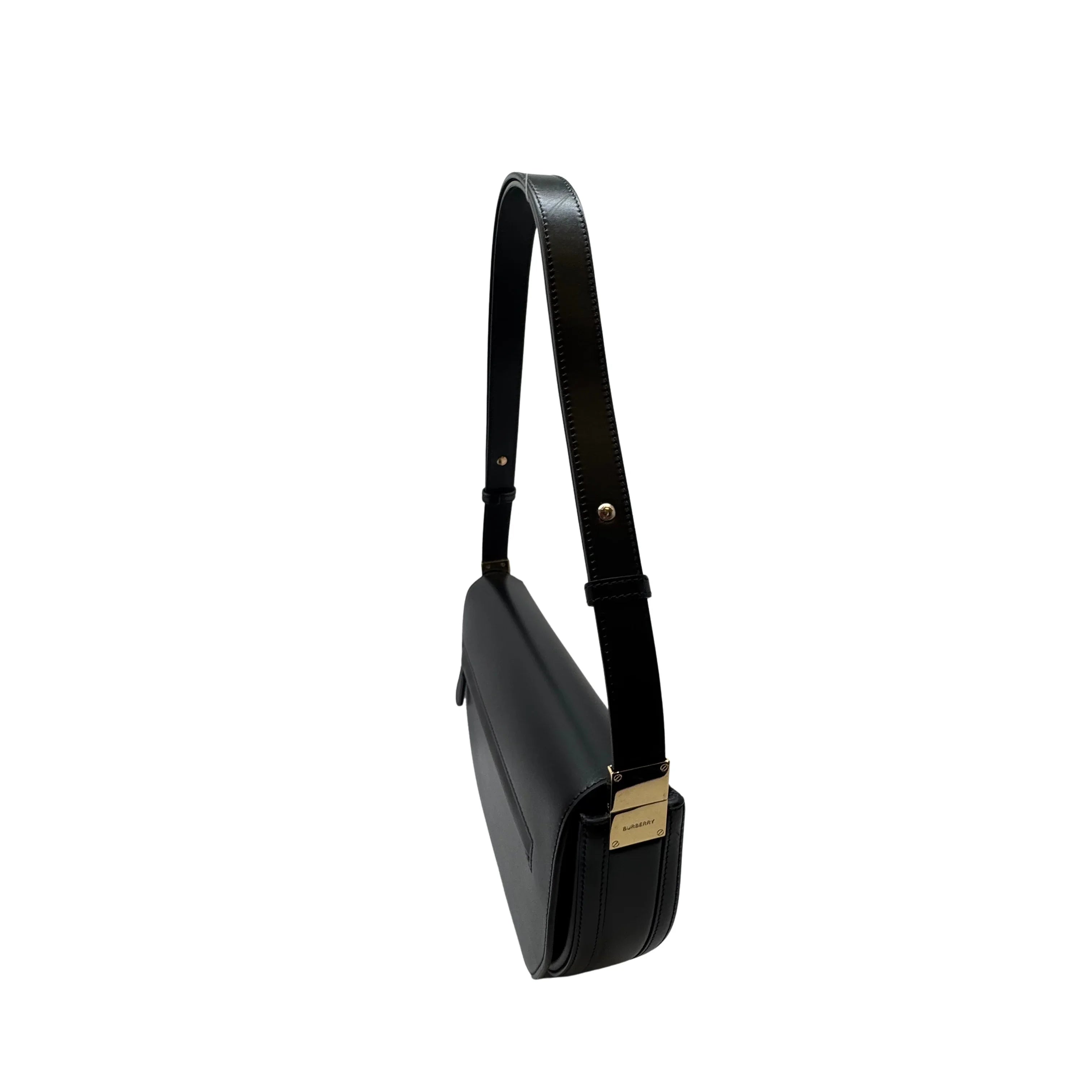 Burberry Small Olympia Handbag Leather Black - Lost Designer