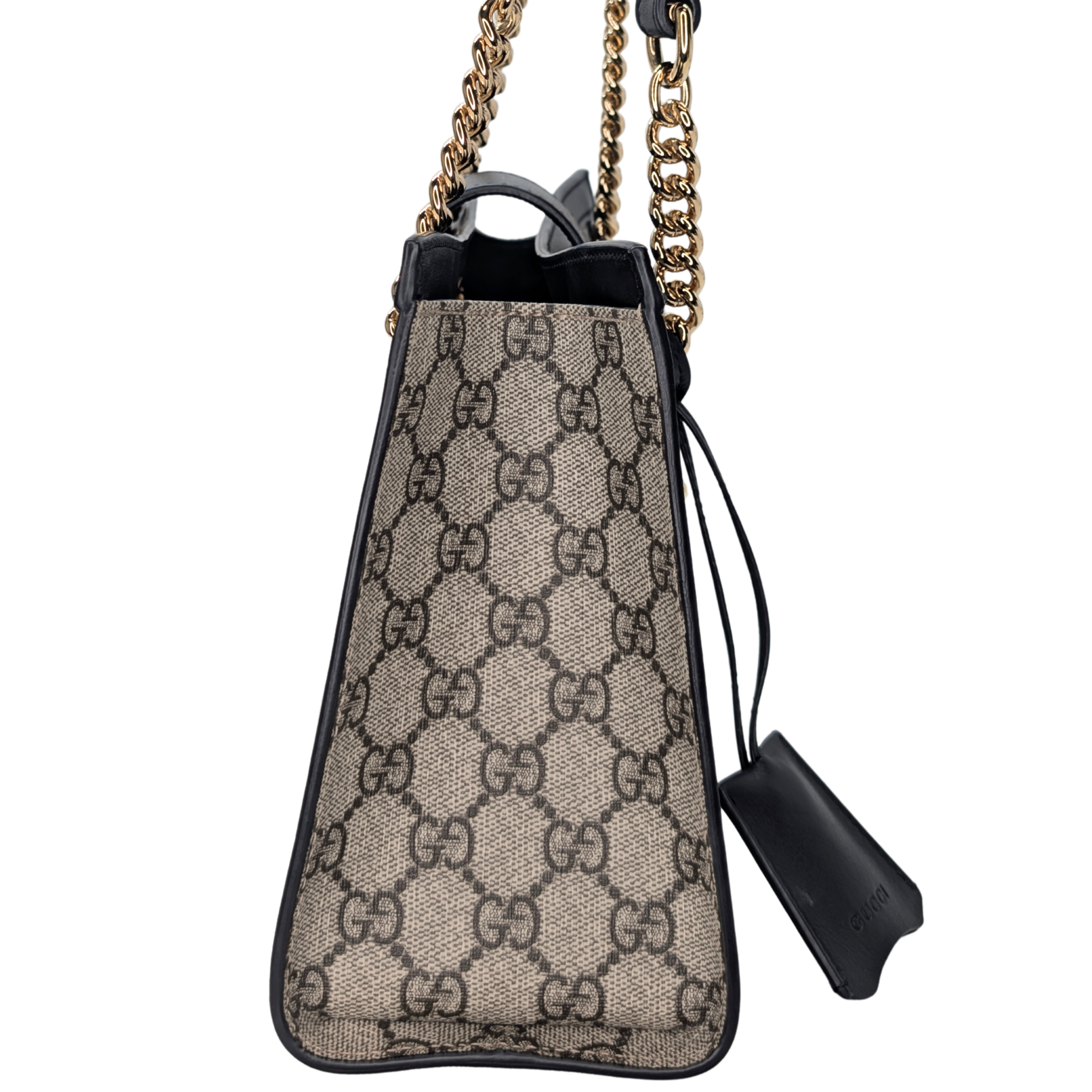 Gucci GG Supreme Padlock 小号托特包