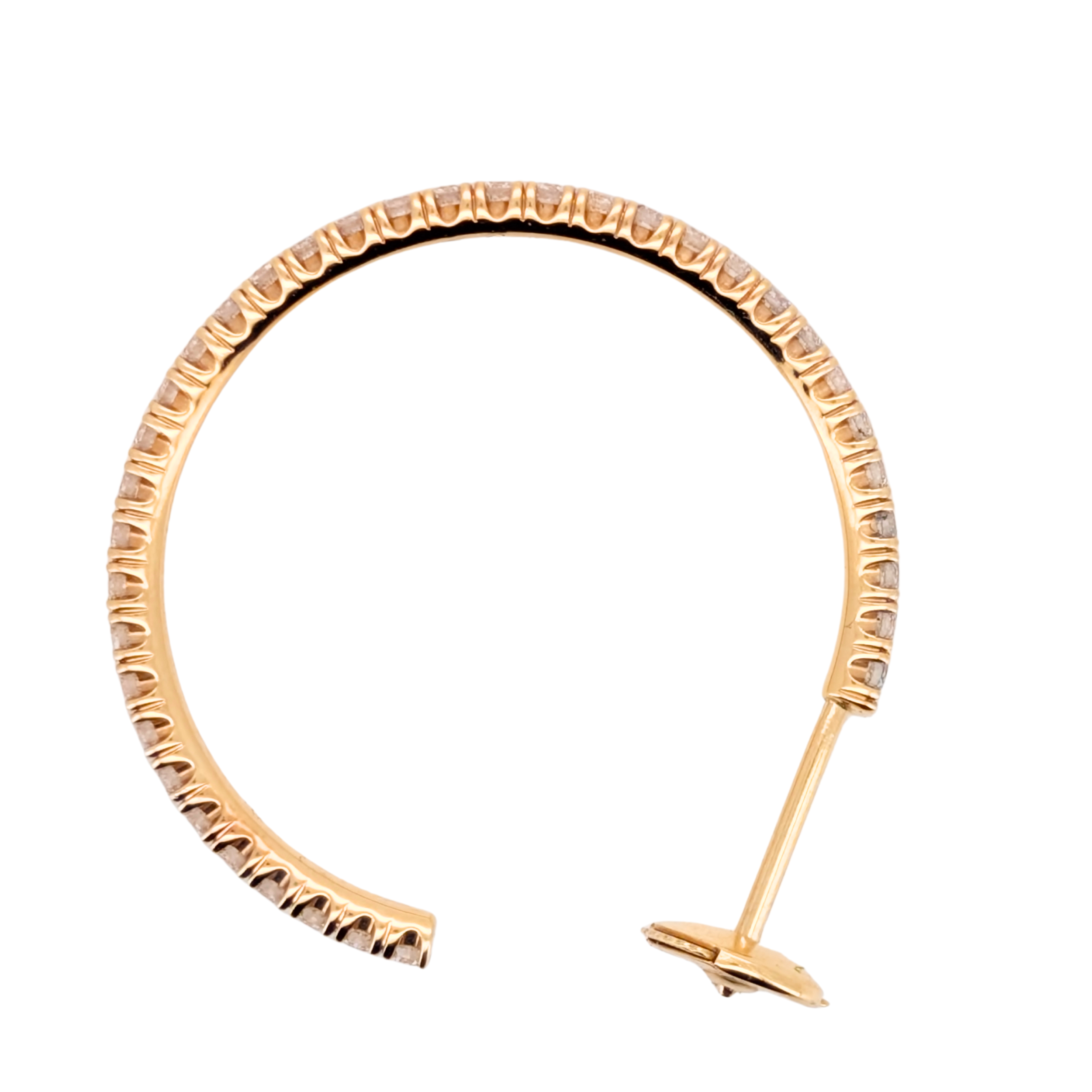 Cartier Étincelle de Cartier Medium Diamond Hoop Earrings in 18ct Yellow Gold