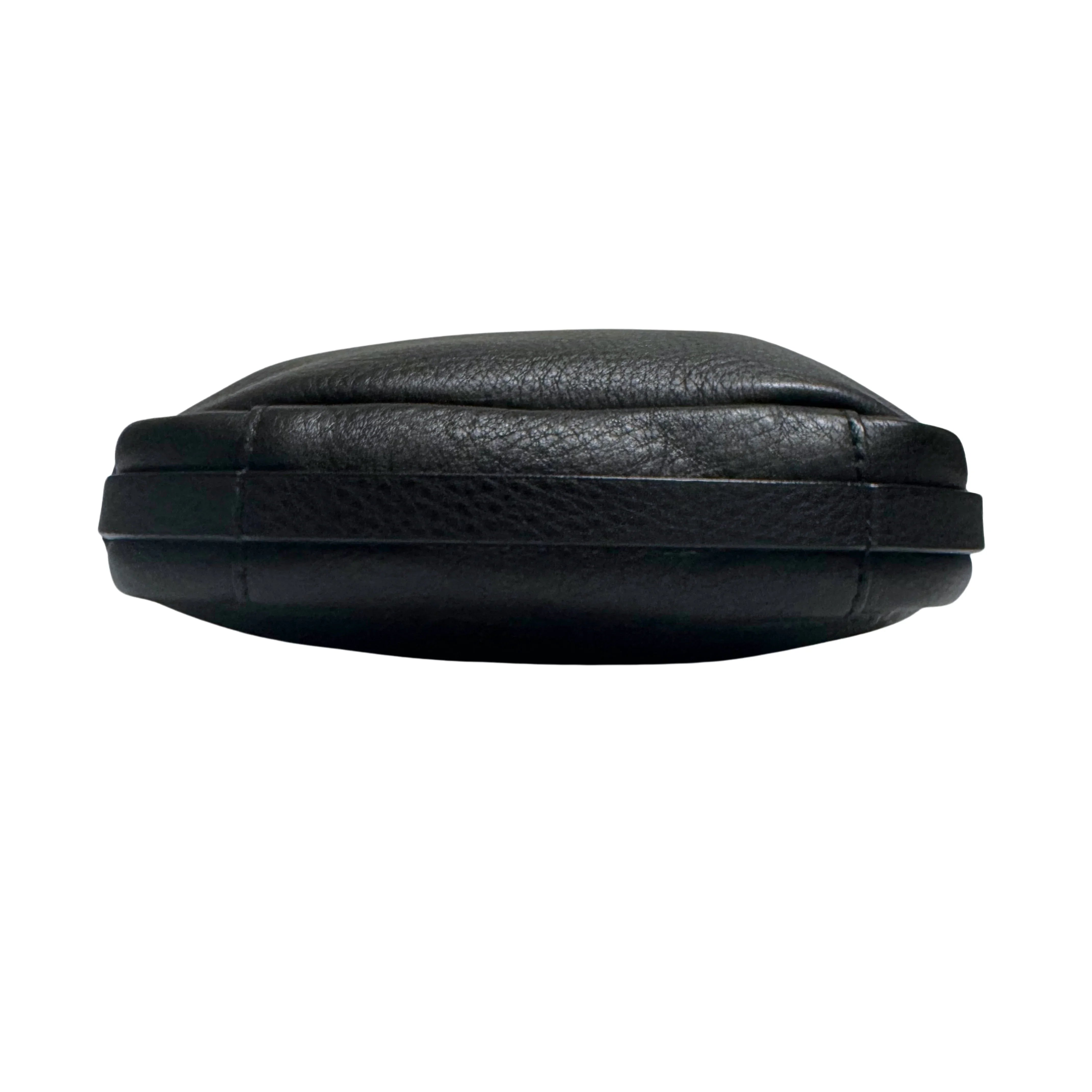 BALENCIAGA Calfskin Logo Everyday Camera Bag /Black - Lost Designer