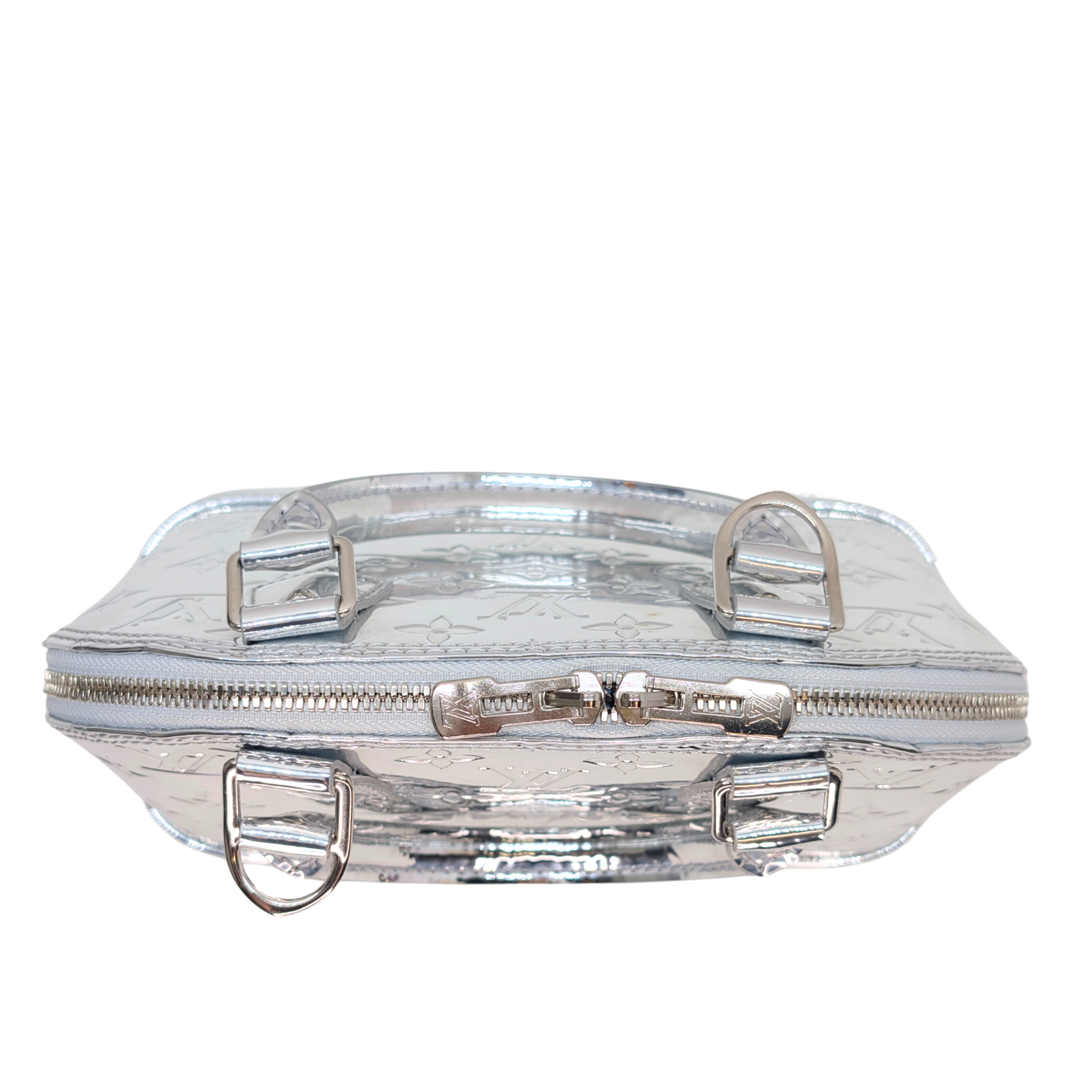 Louis Vuitton Monogram Miroir Alma BB Silver Ski Collection