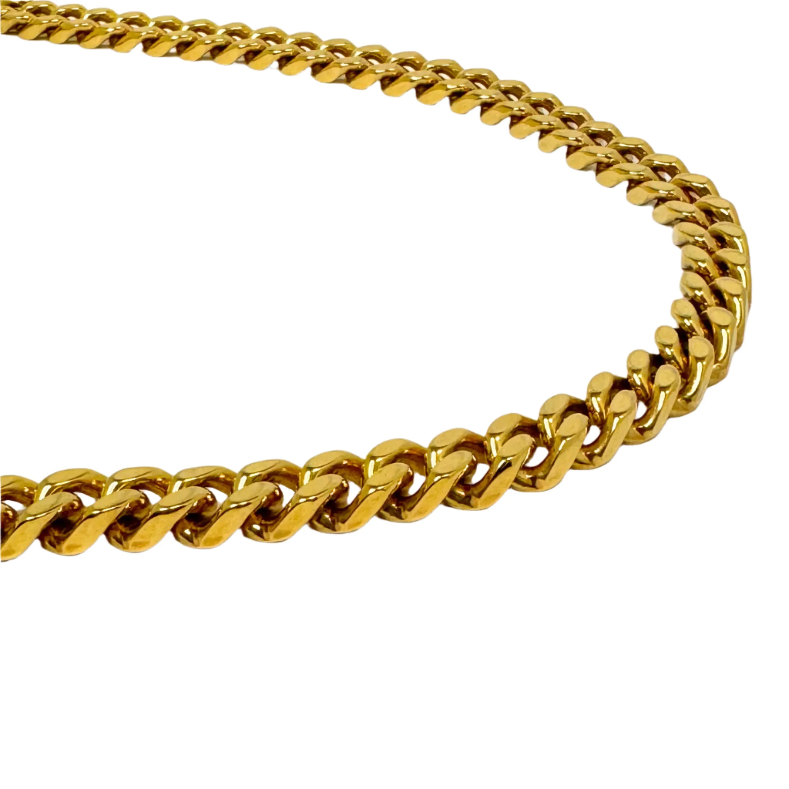 Gucci Chain Heavy necklace with Belt clasp tag in yellow gold-toned - Lost Designer