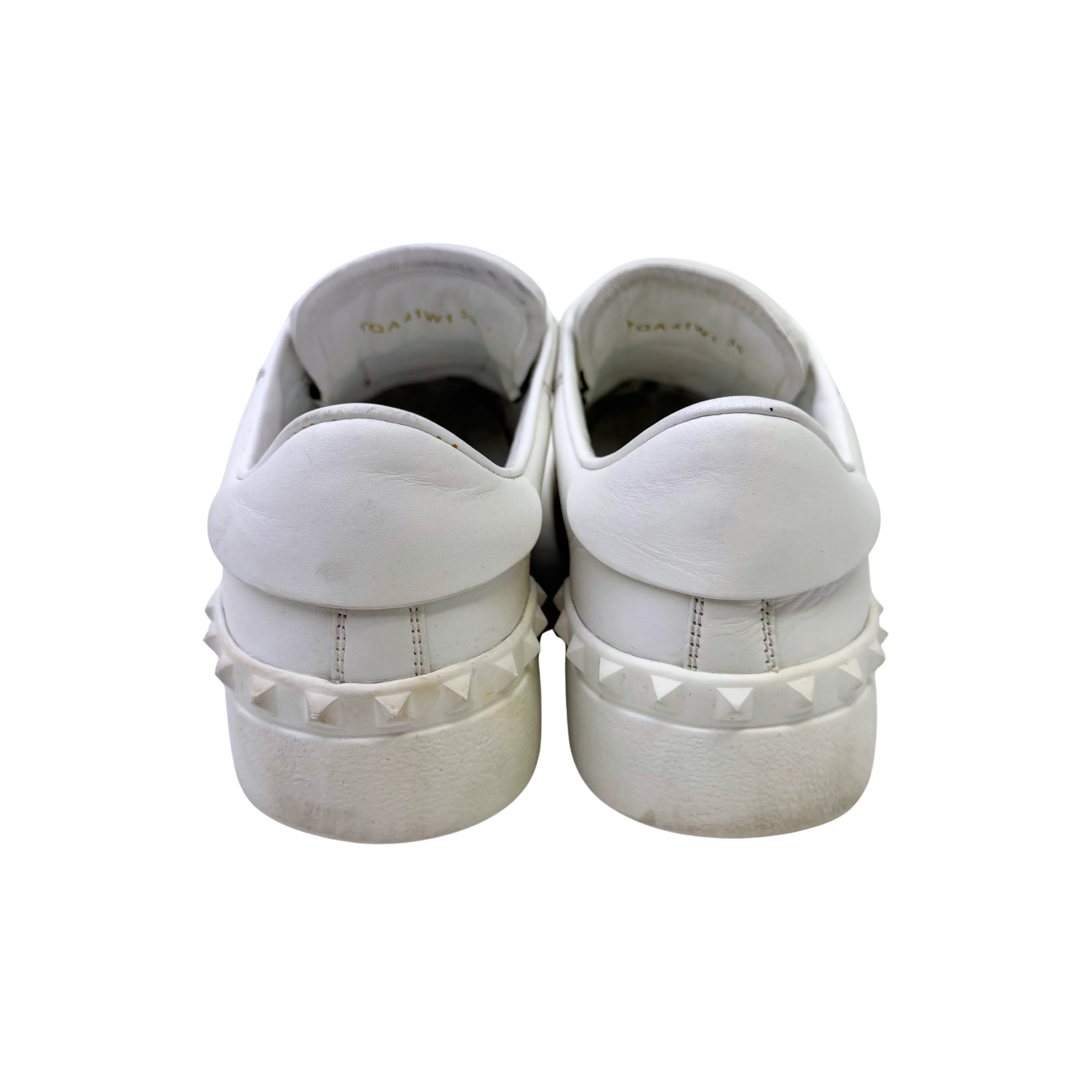 Valentino Open Slip On Sneaker White & Black Women's Size 38 - Lost Designer