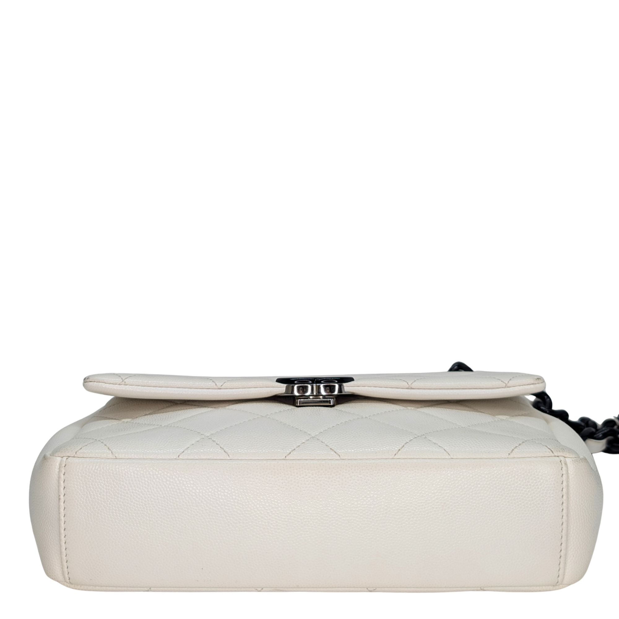 Chanel My Everything Flap Caviar Crossbody Bag White