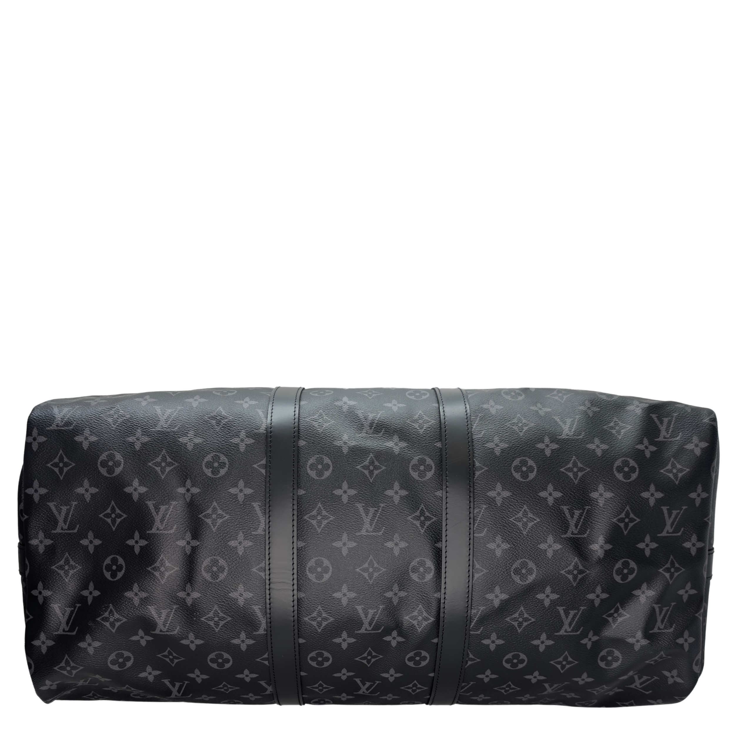 Louis Vuitton Keepall Bandoulière 55 Monogram Eclipse Charcoal Black