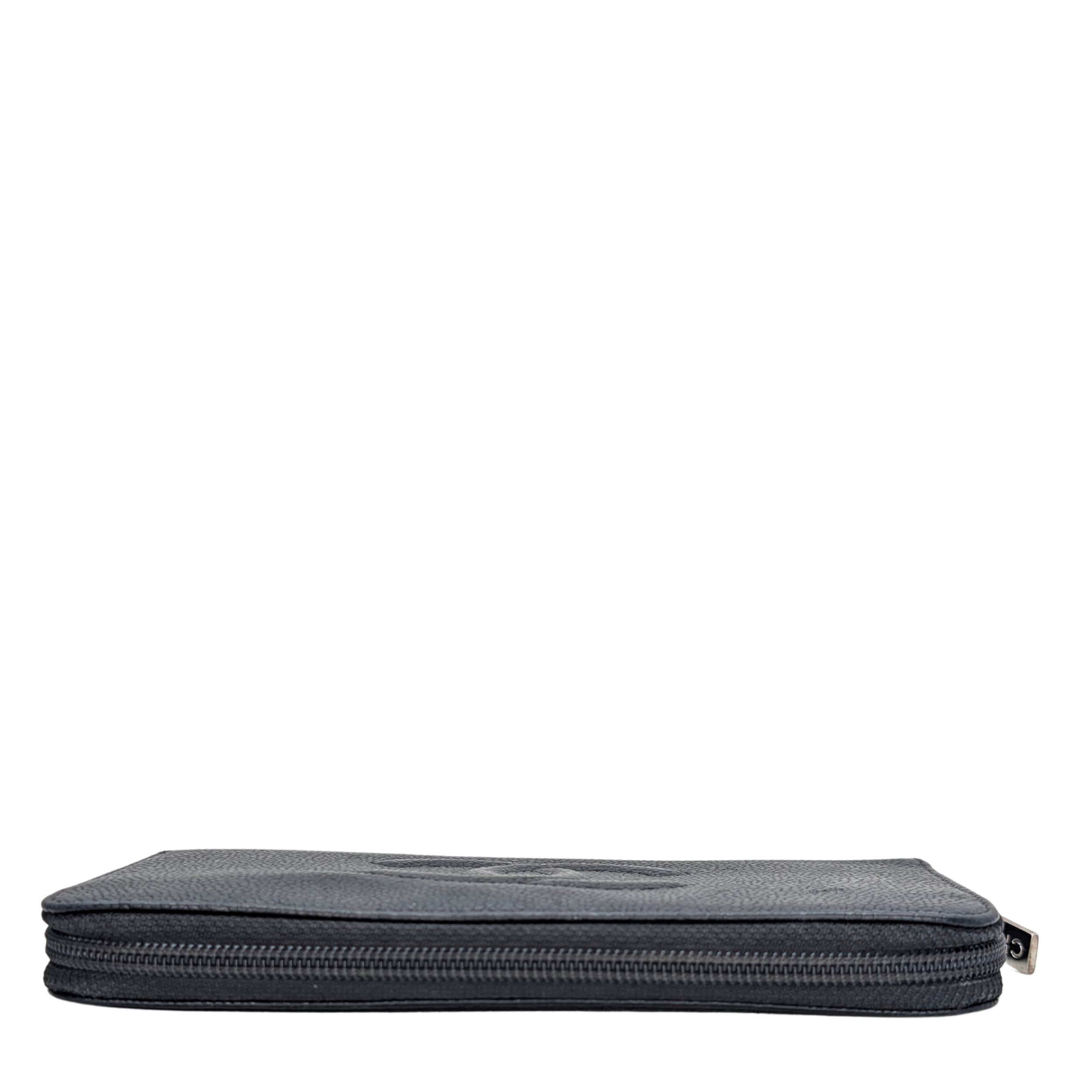 Chanel CC Caviar Leather Long Wallet Black