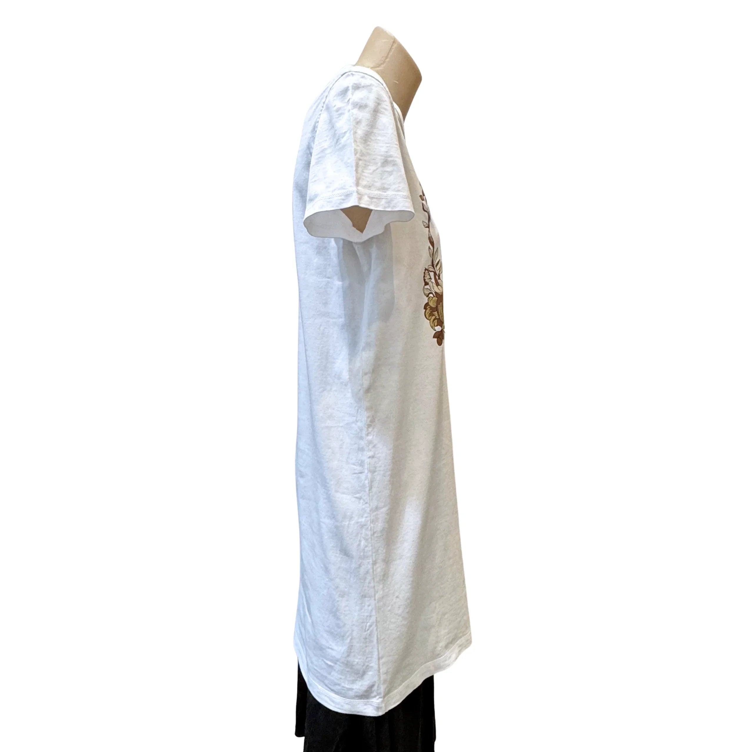 Hermes Della Cavalleria Mid T shirt Dress White 38 - Lost Designer