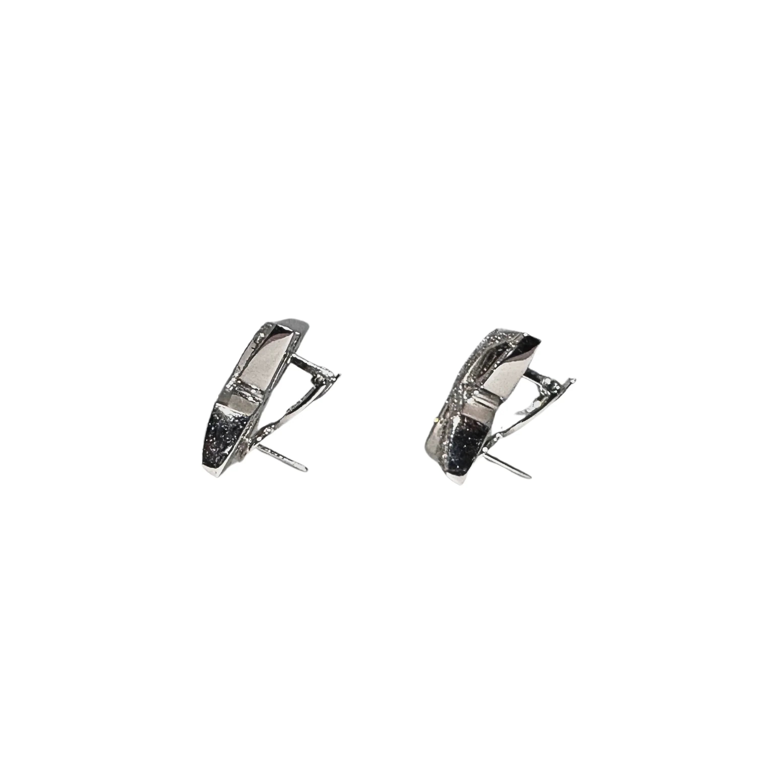 Anton Jewellery 18K White Gold Geometric Flower Diamond Stud Earrings 1.10ct - Lost Designer