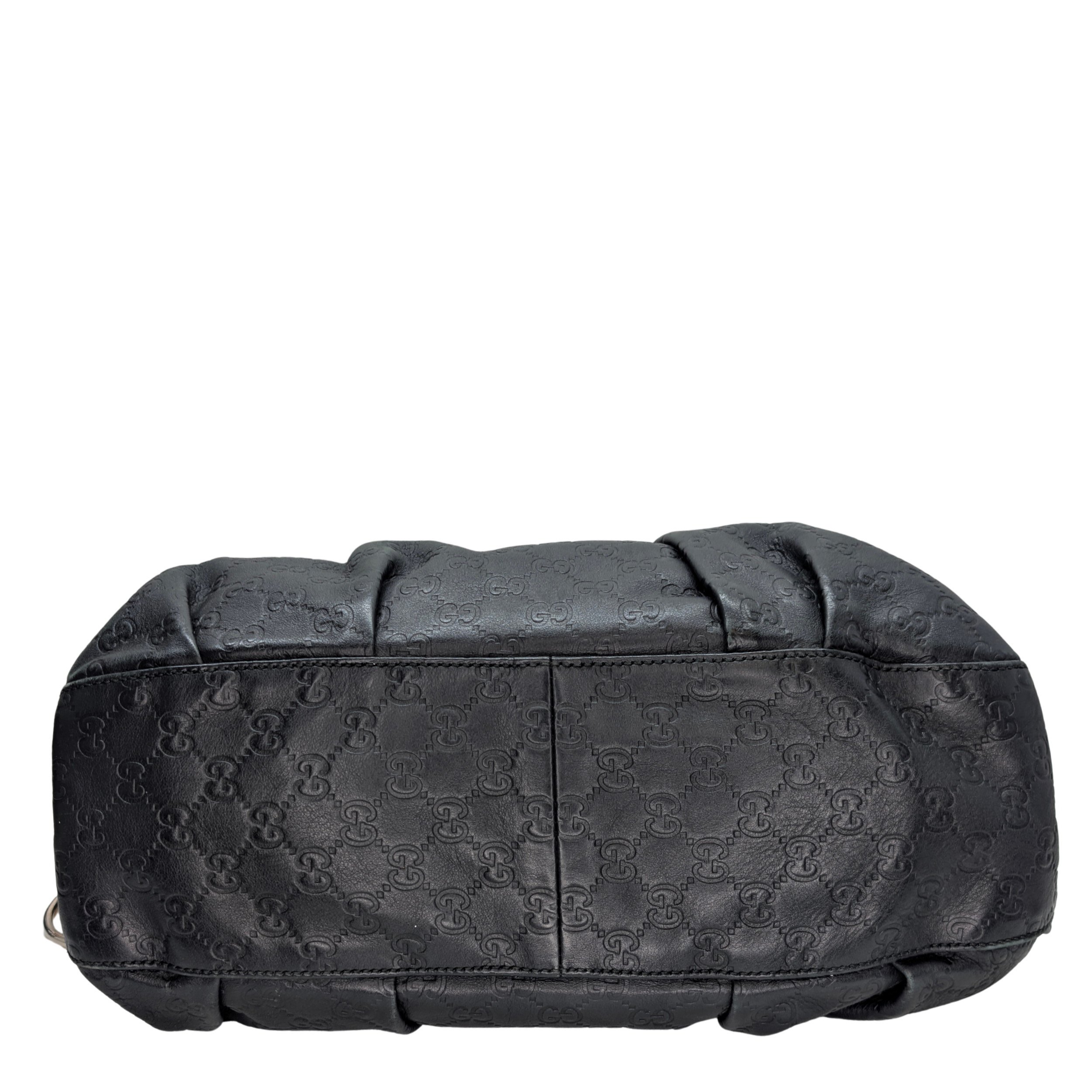 Gucci Guccissima Icon Bit Medium Boston Bag Black