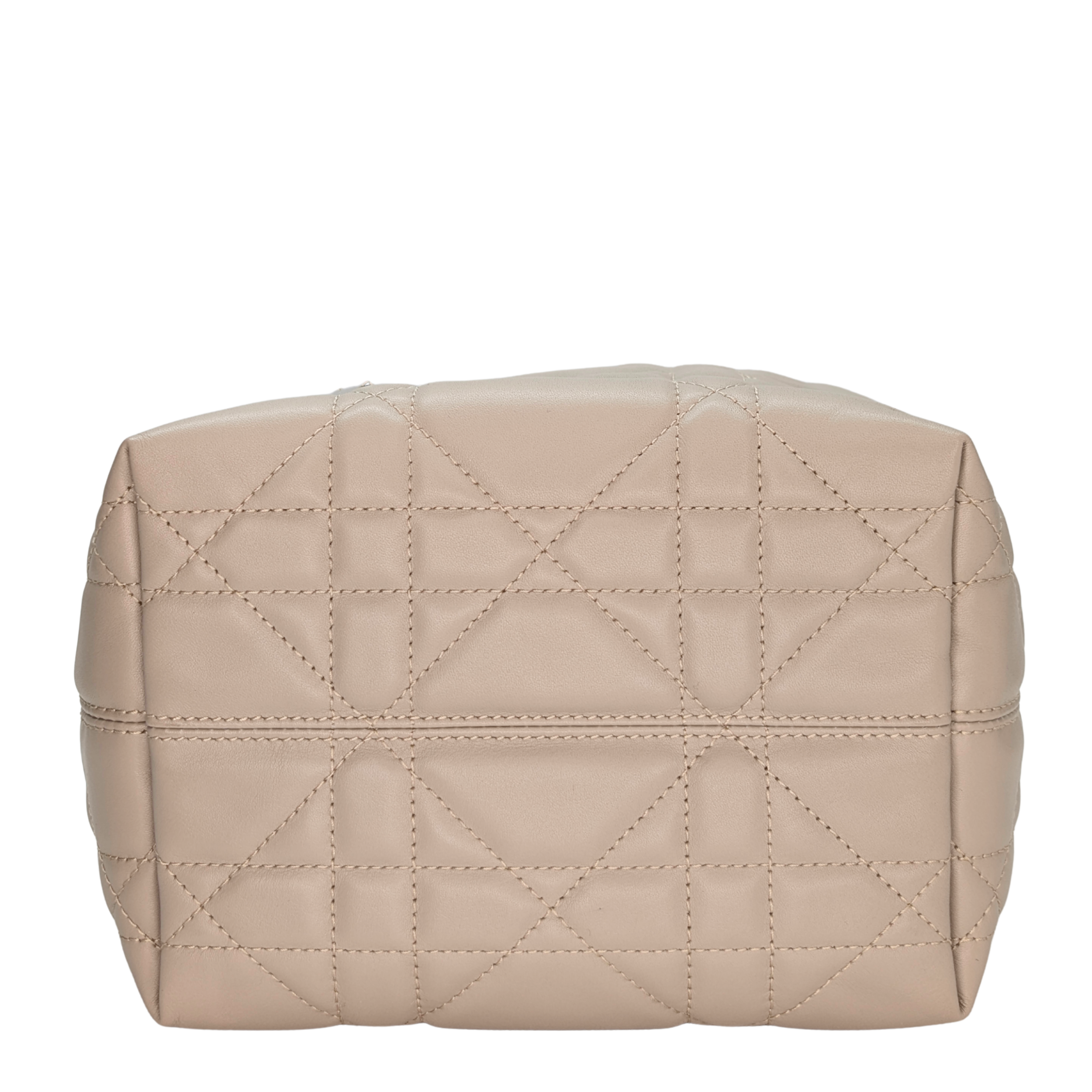 Dior Small Toujours Tote Bag Macrocannage Calfskin Powder Beige
