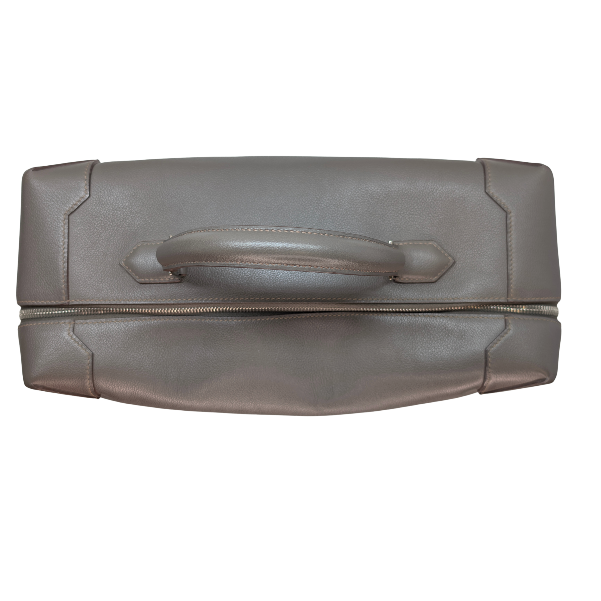Hermès Maxibox 36 Bag Etain Evercolor Grey □R Stamp