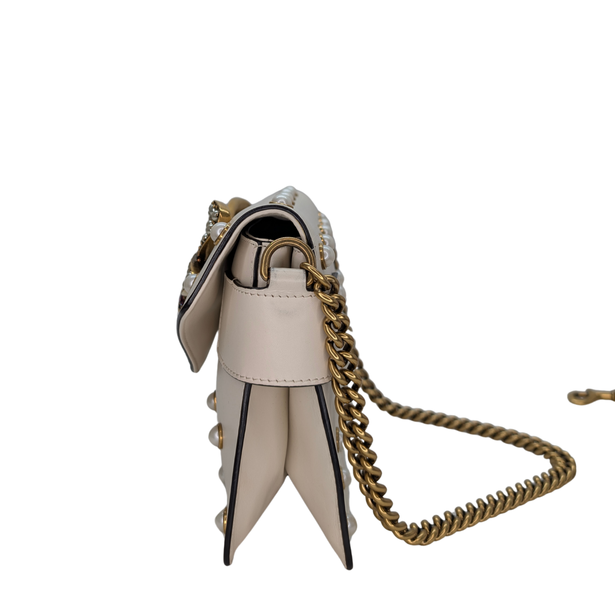 Gucci Mini Queen Margaret Broadway Bag Beige