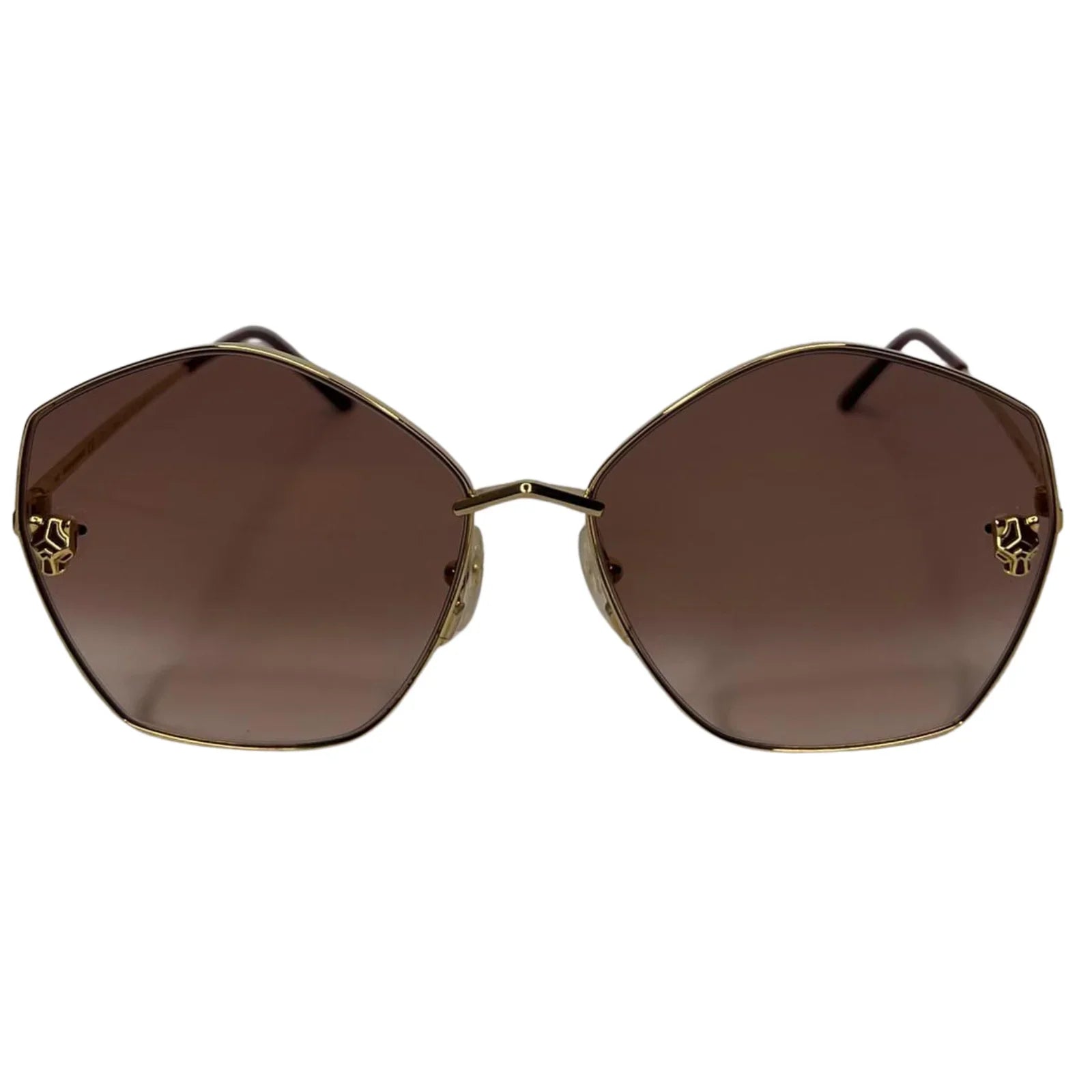 Cartier Panthère de Cartier Sunglasses – Gold / Brown Gradient - Lost Designer