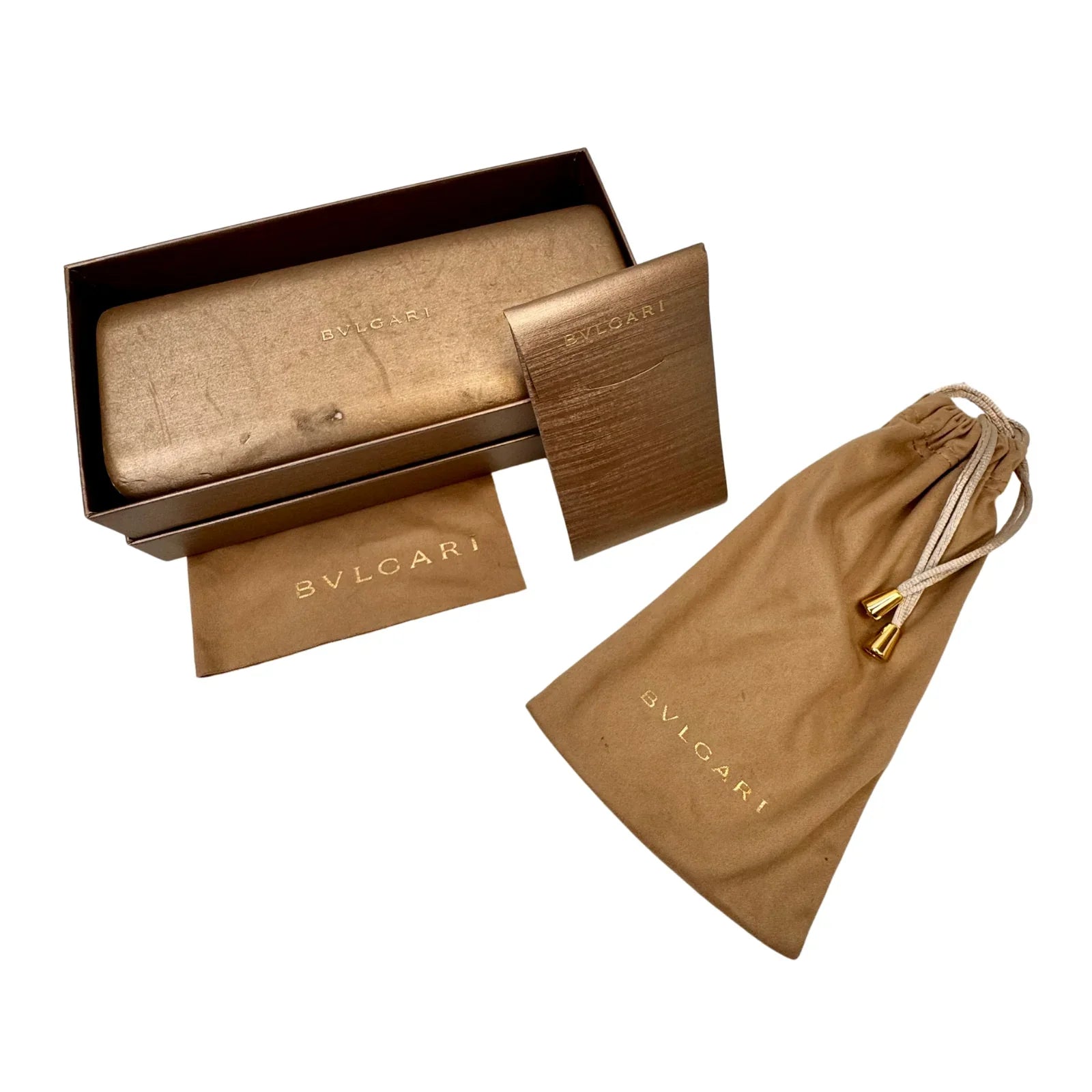 Bvlgari BV6114 Gold Metal Gradient Round Sunglasses – 2036/13 - Lost Designer