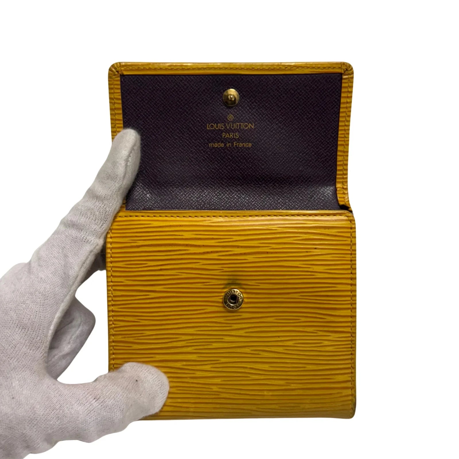 Louis Vuitton Epi Leather Wallet Yellow - Lost Designer