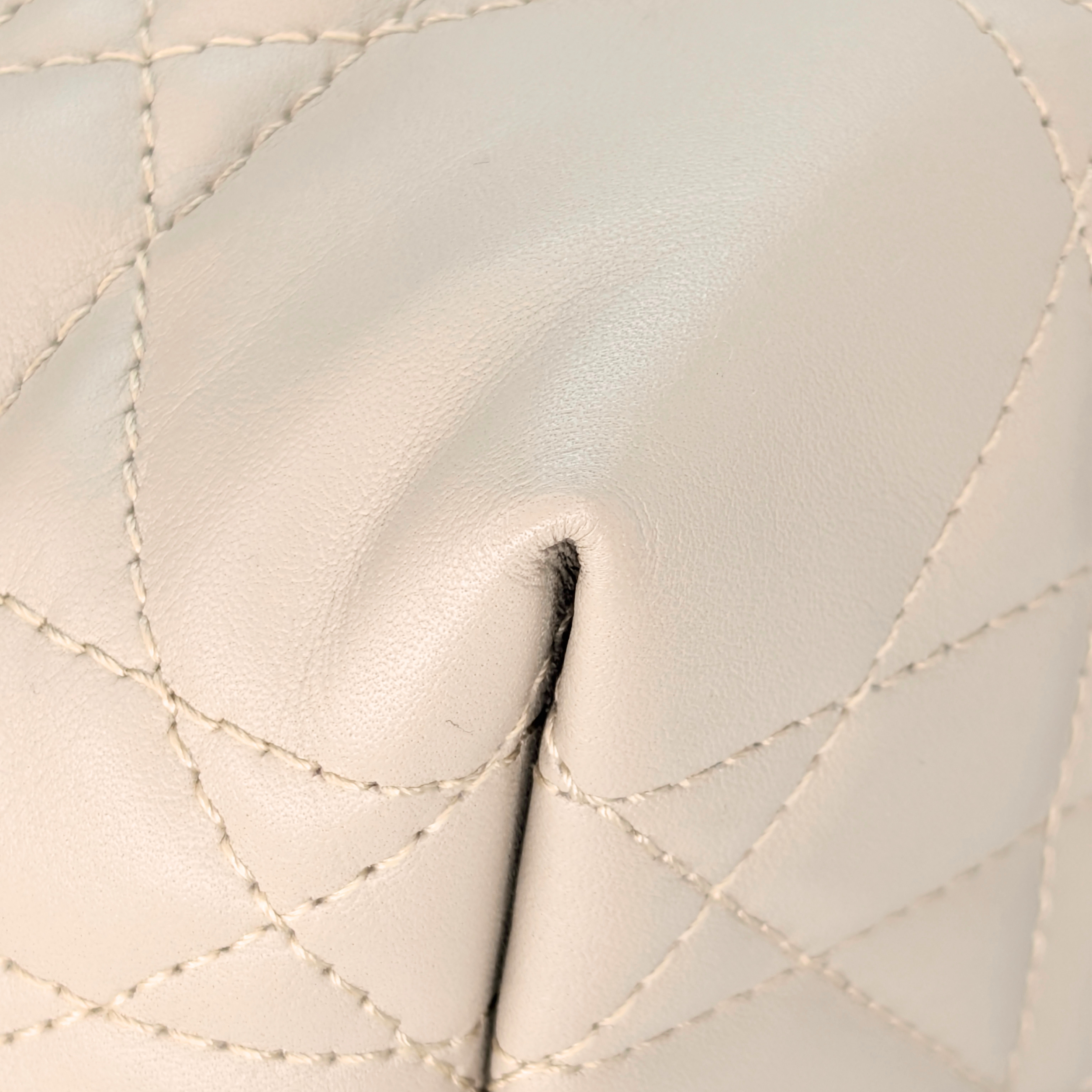 Dior Small Toujours Tote Bag Macrocannage Calfskin Powder Beige