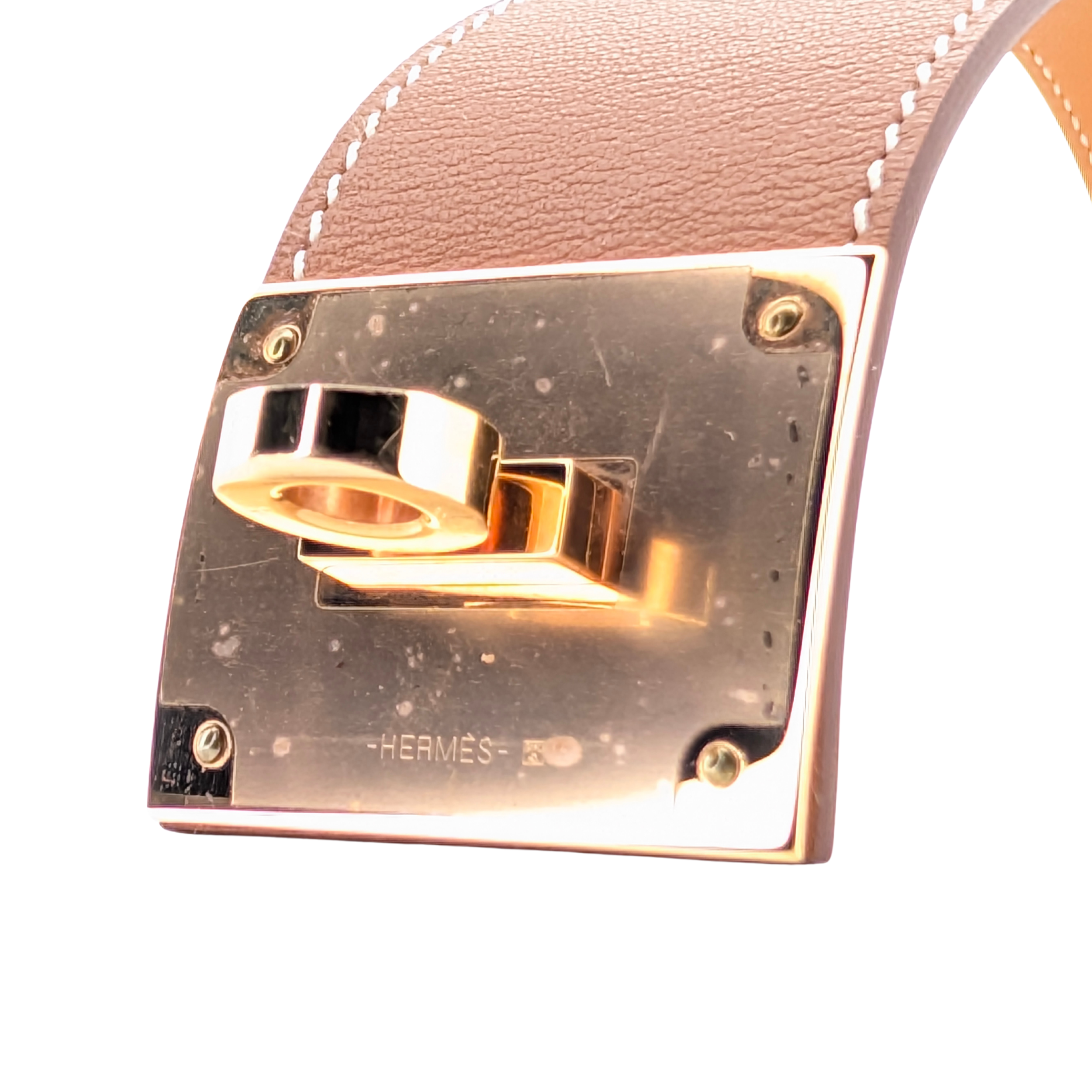 Hermes Bracelet Kelly Dog swift Leather Bracelet