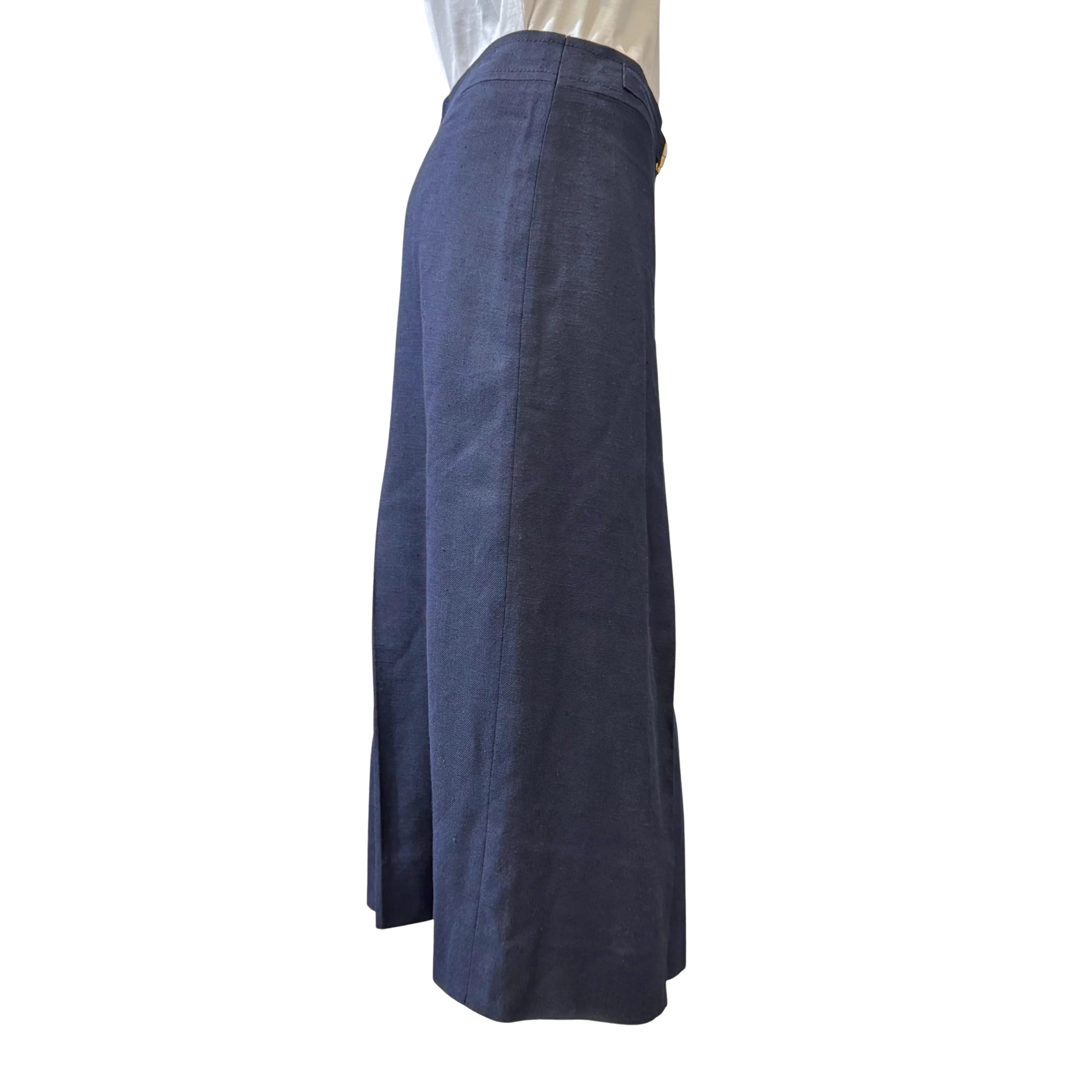 Celine Mid-length Skirt Navy Size 36 - Lost Designer