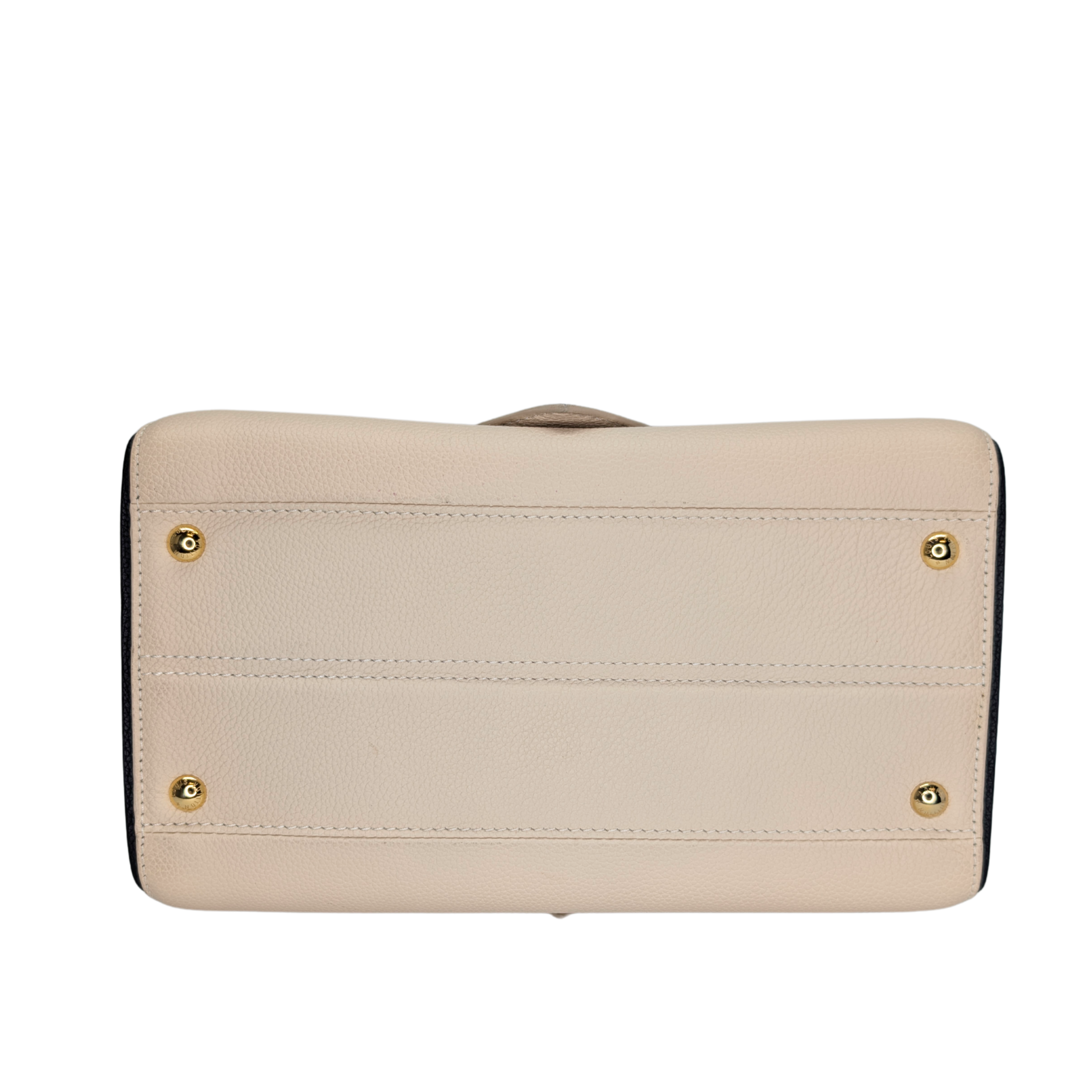 Louis Vuitton Double V Leather Bag Monogram Beige